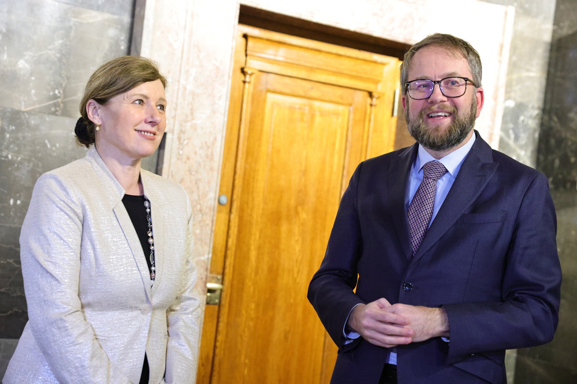 Vera Jourova in Matej Accetto