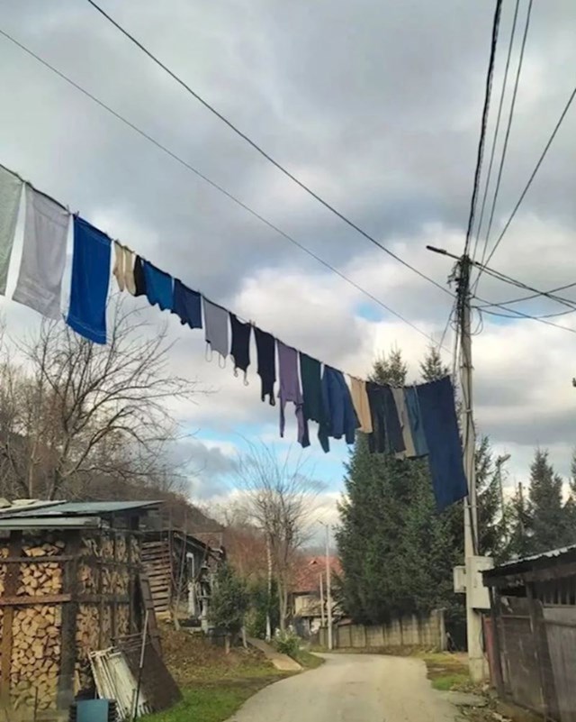 Sušenje perila na električni napeljavi