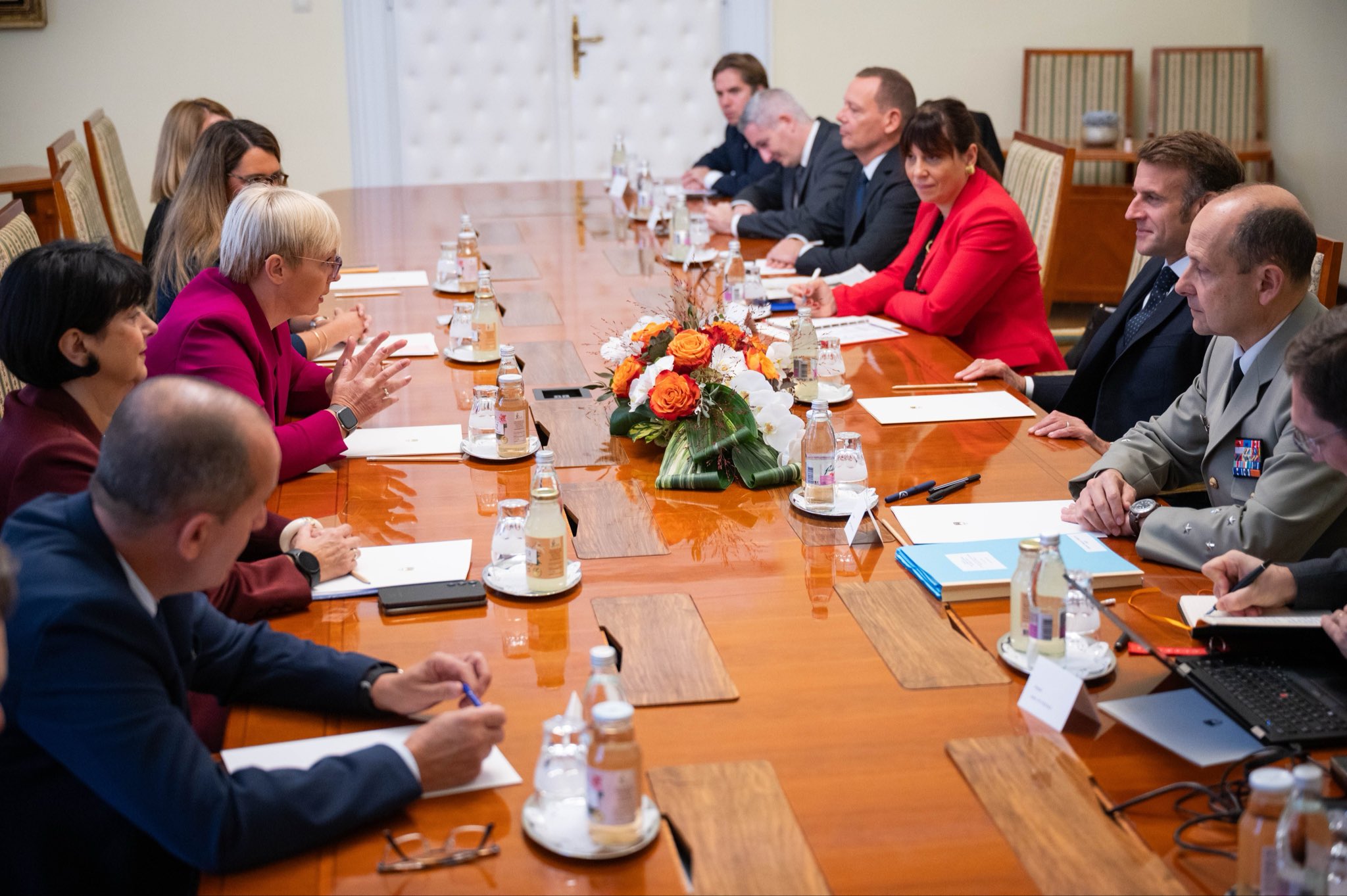 Emmanuel Macron in Nataša Pirc Musar