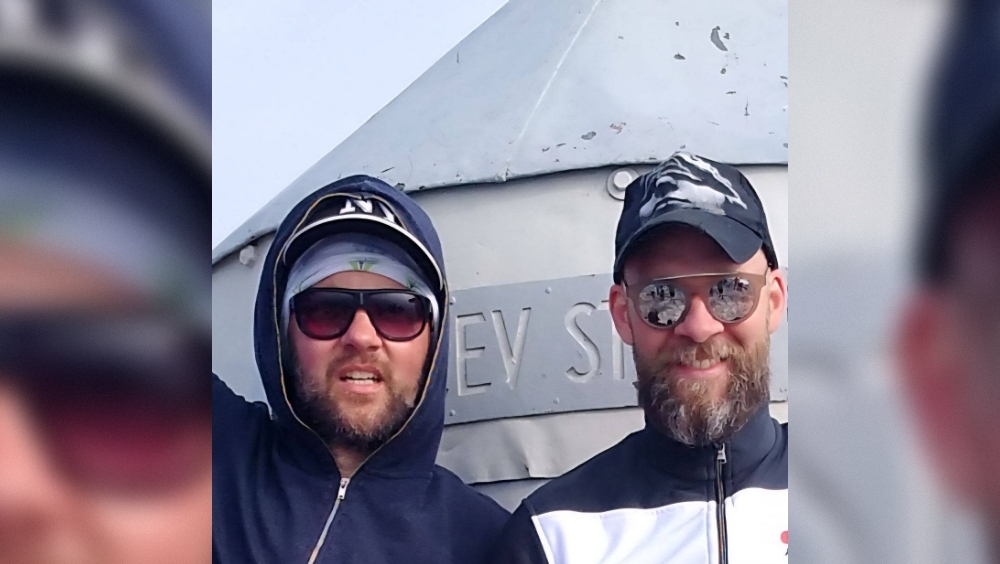 Janez in Aleš Šutar na Triglavu