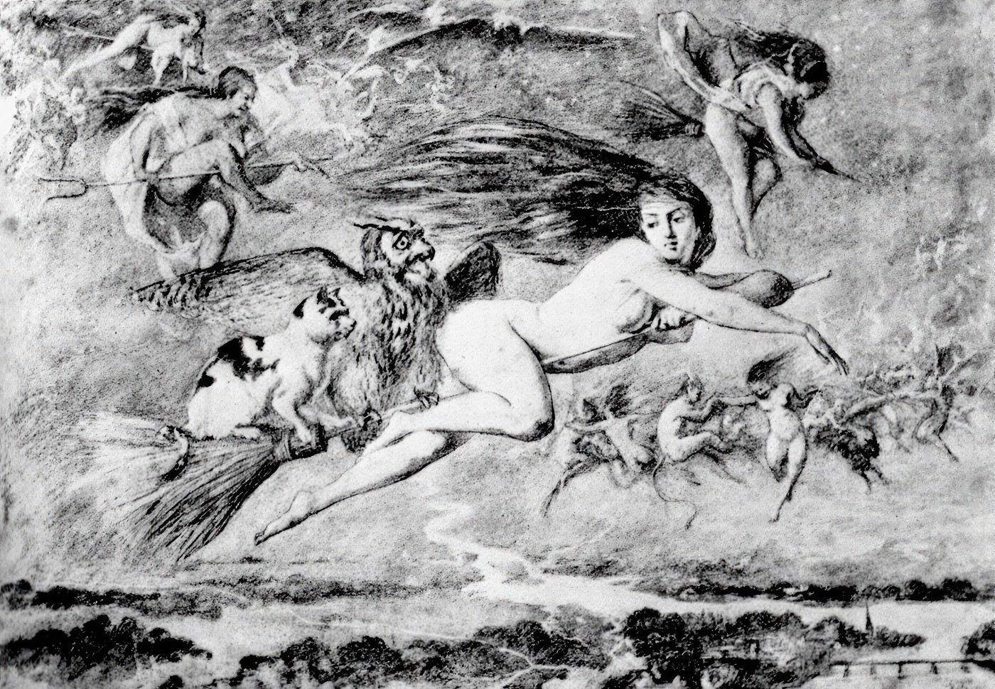 čarovnice letijo na srečanje, 19. stoletje