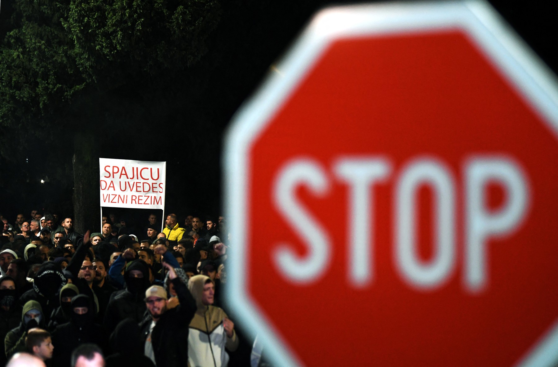Protimigratnski protest v Podgorici, Črna gora