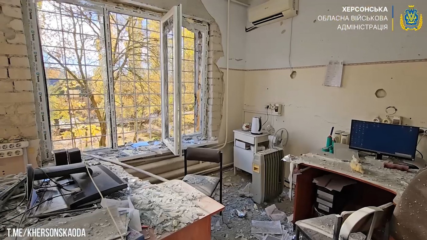 Ruski napad na otroško bolnišnico v Hersonu