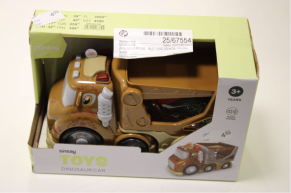 igrača dinozaver tovornjak