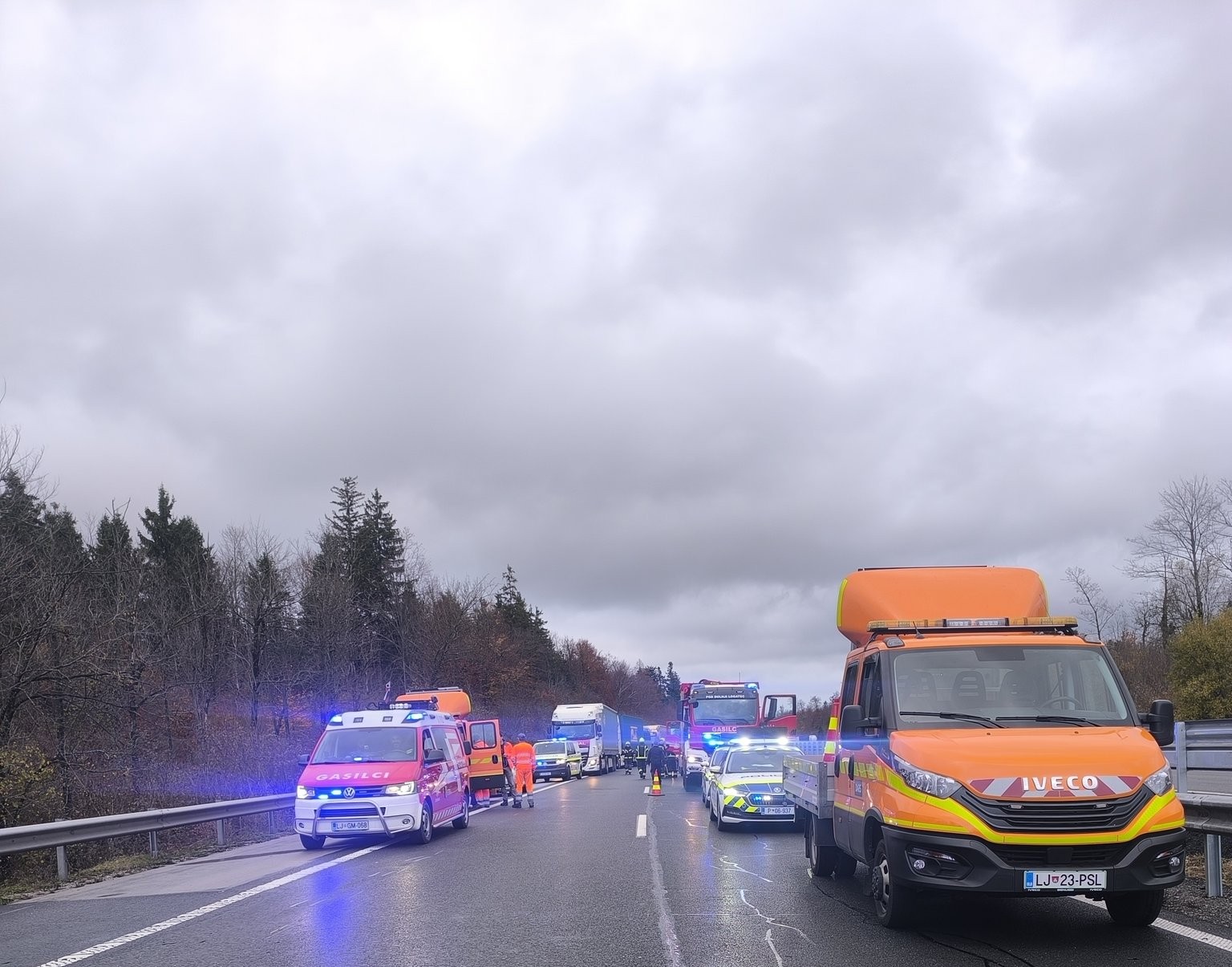 Nesreča na primorski avtocesti