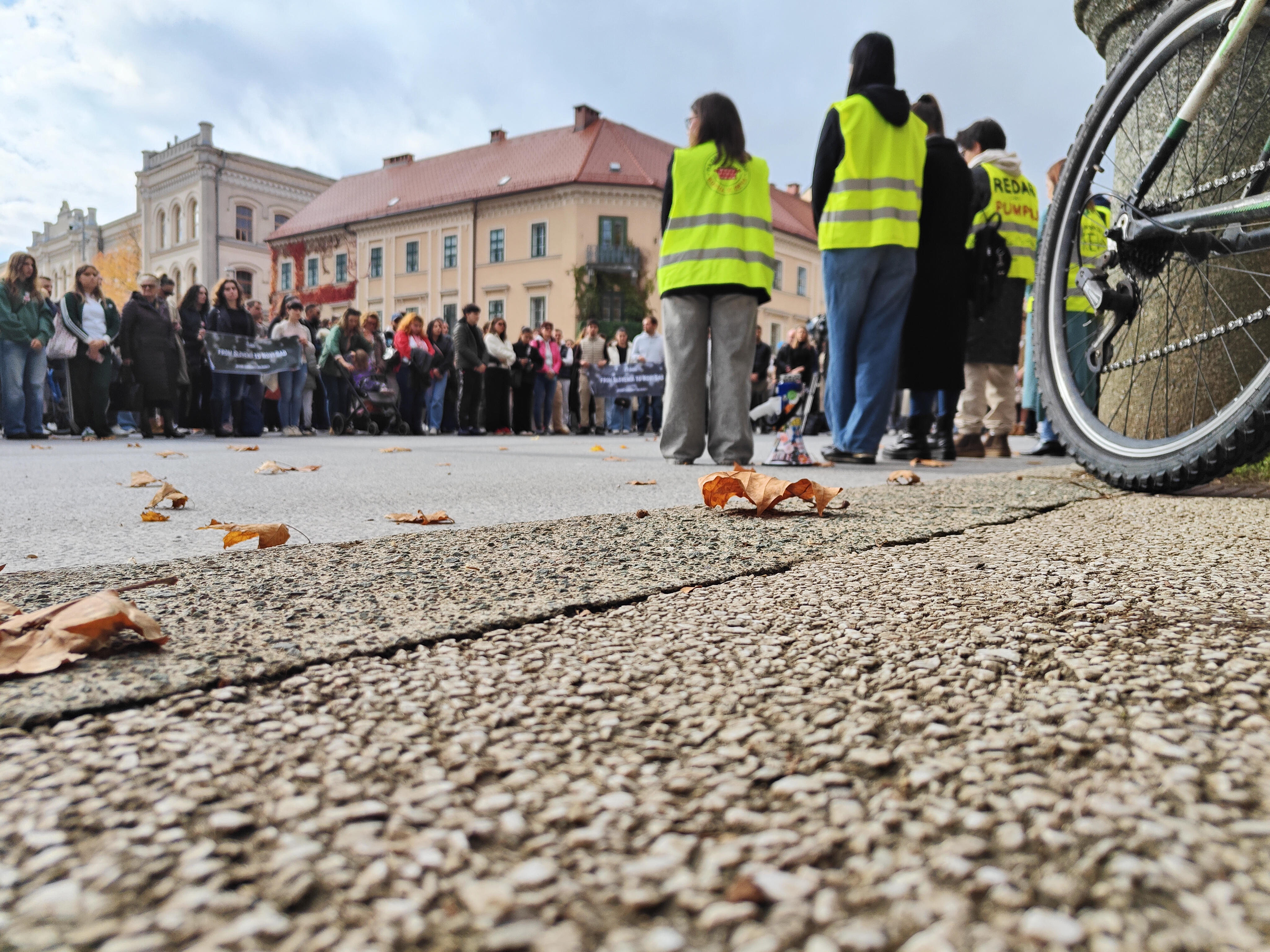 Komemorativni shod v spomin na žrtve novosadske tragedije v Ljubljani