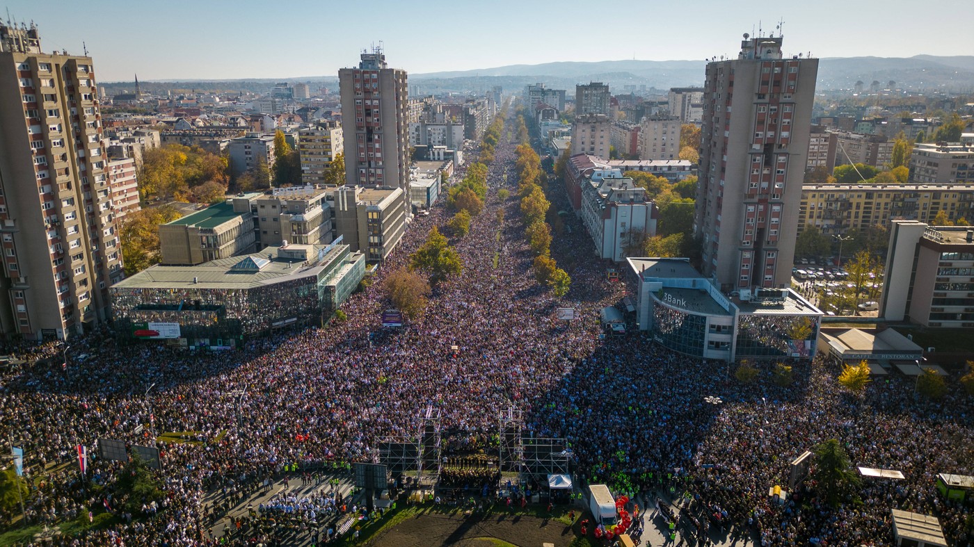 Shod ob obletnice tragedije v Novem Sadu