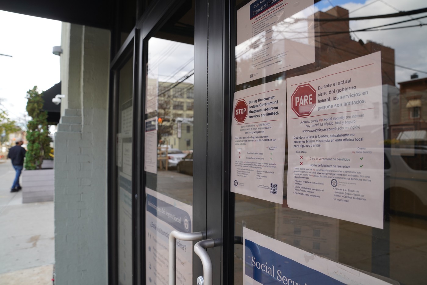 Obvestilo o zaprtju zaradi shutdowna