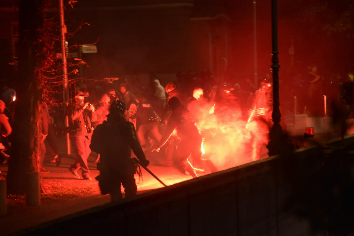 Protivladni protest v Ljubljani 5. 11. 2020