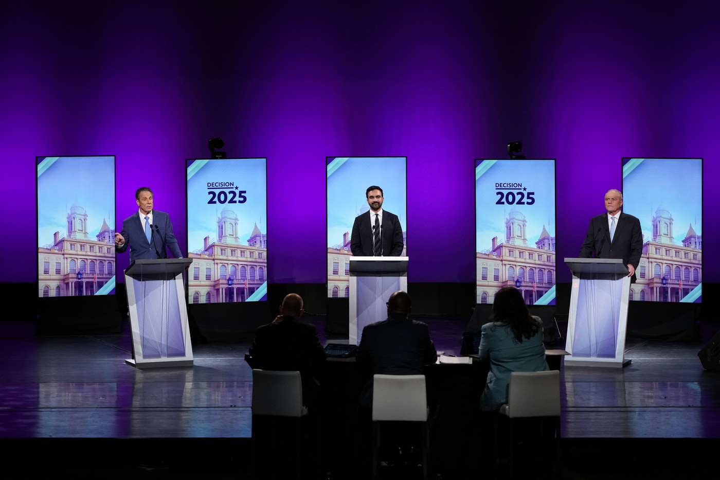 Andrew Cuomo, Zohran Mamdani, Curtis Sliwa