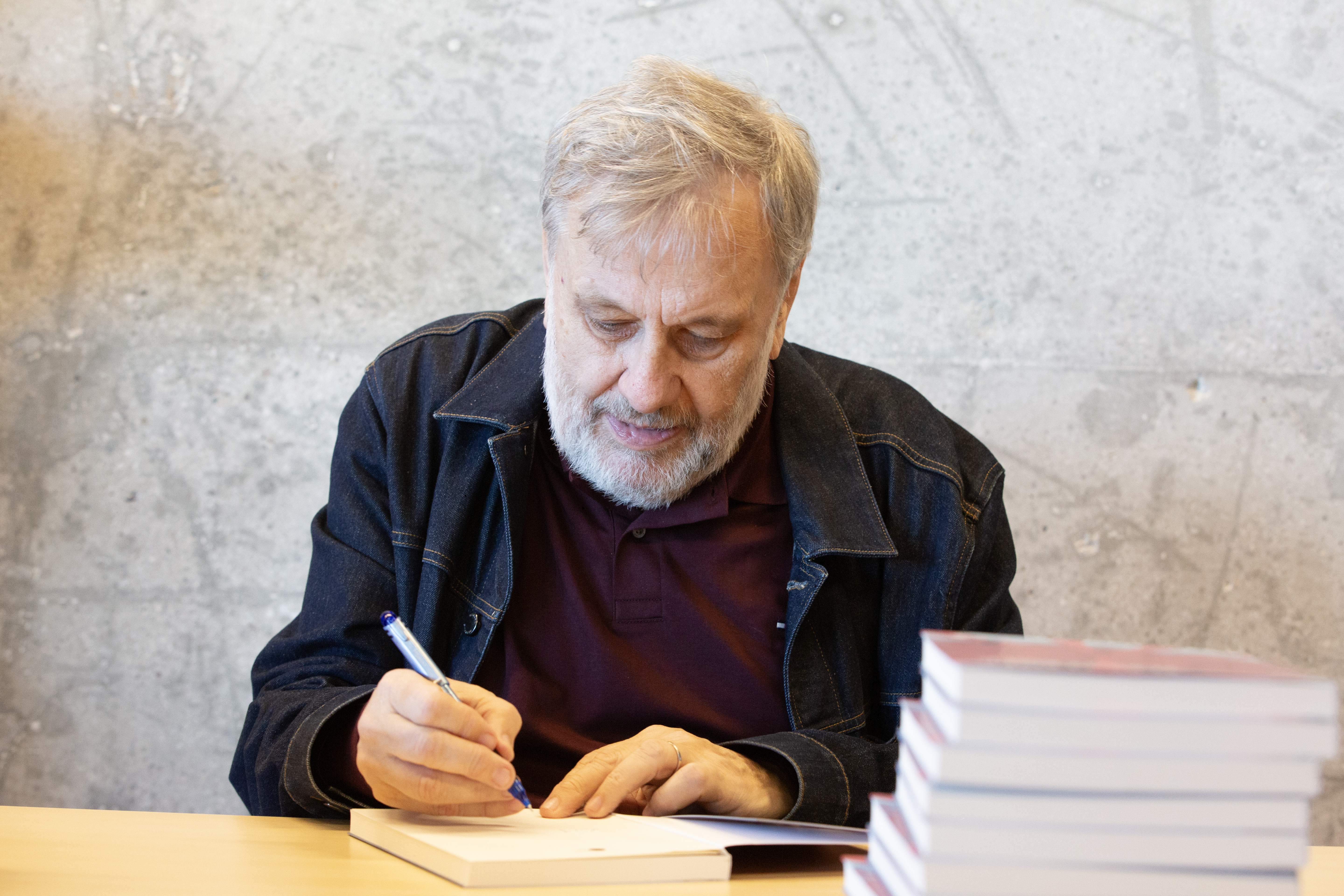 Slavoj Žižek na predstavitvi nove knjige