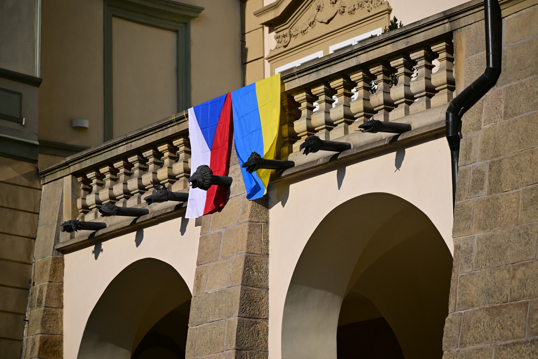 Ukrajinska zastava v Pragi