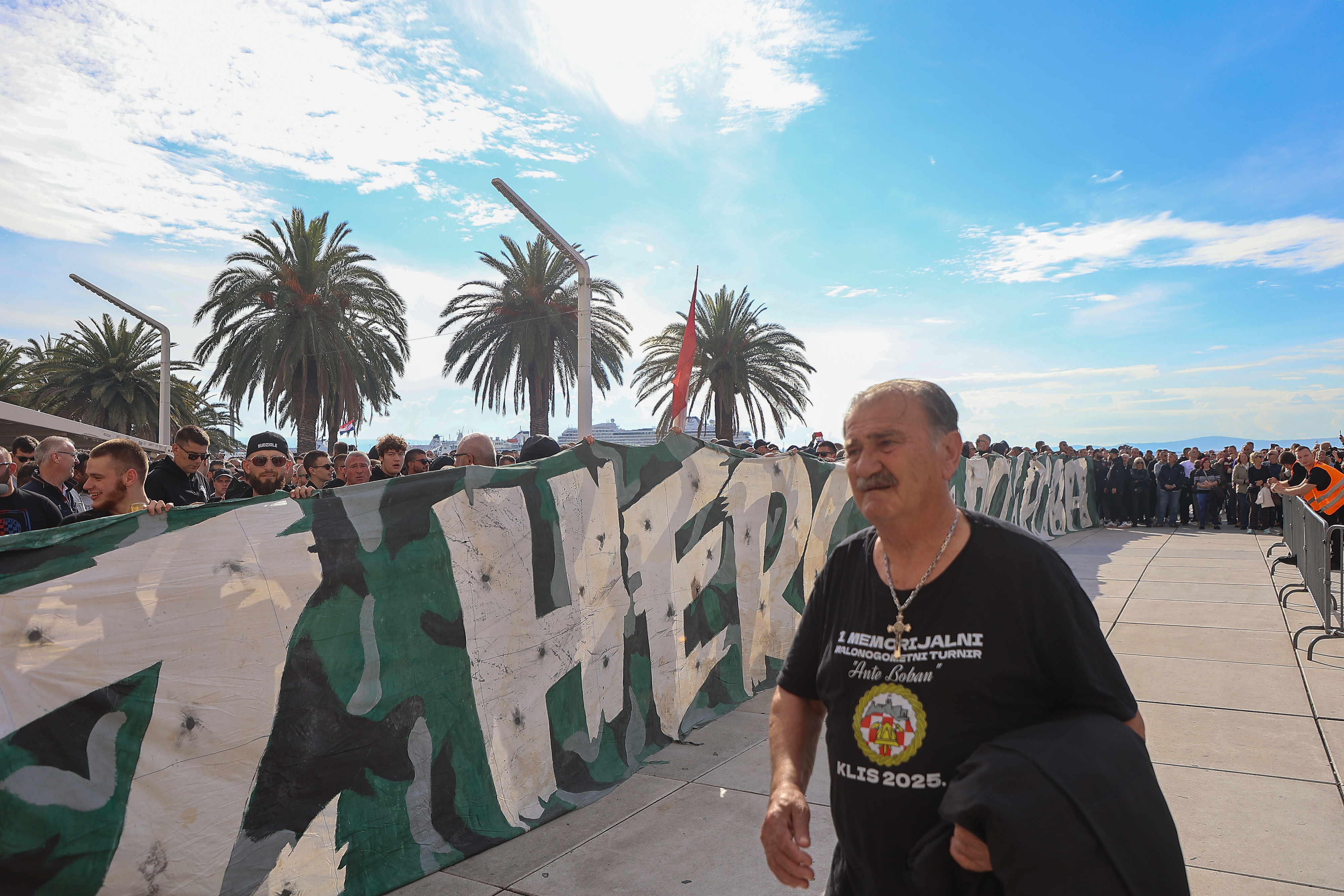 Protestni shod Torcide v Splitu