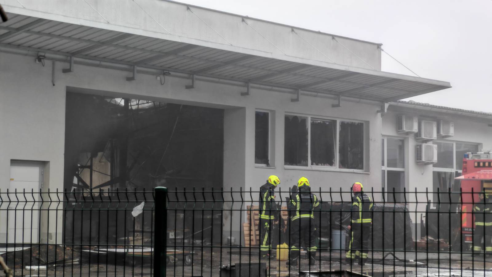 Posledice požara v Radomljah