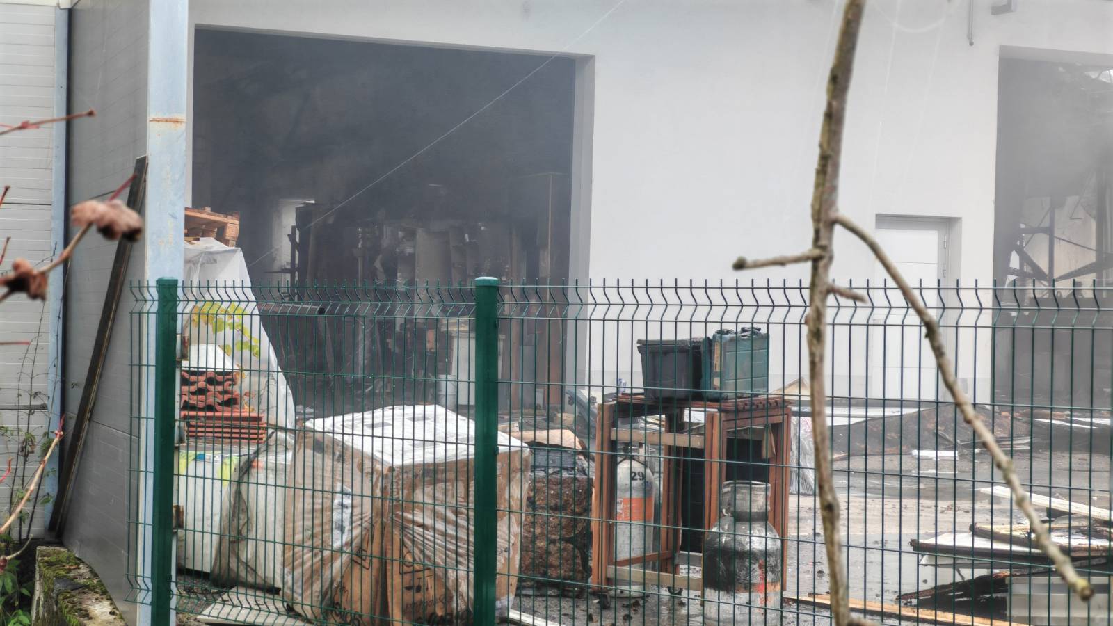 Posledice požara v Radomljah