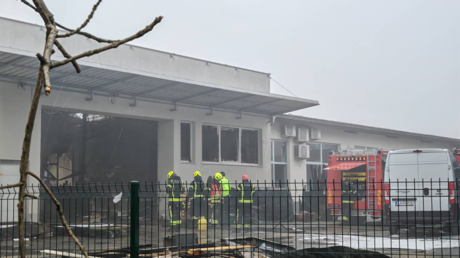 Posledice požara v Radomljah