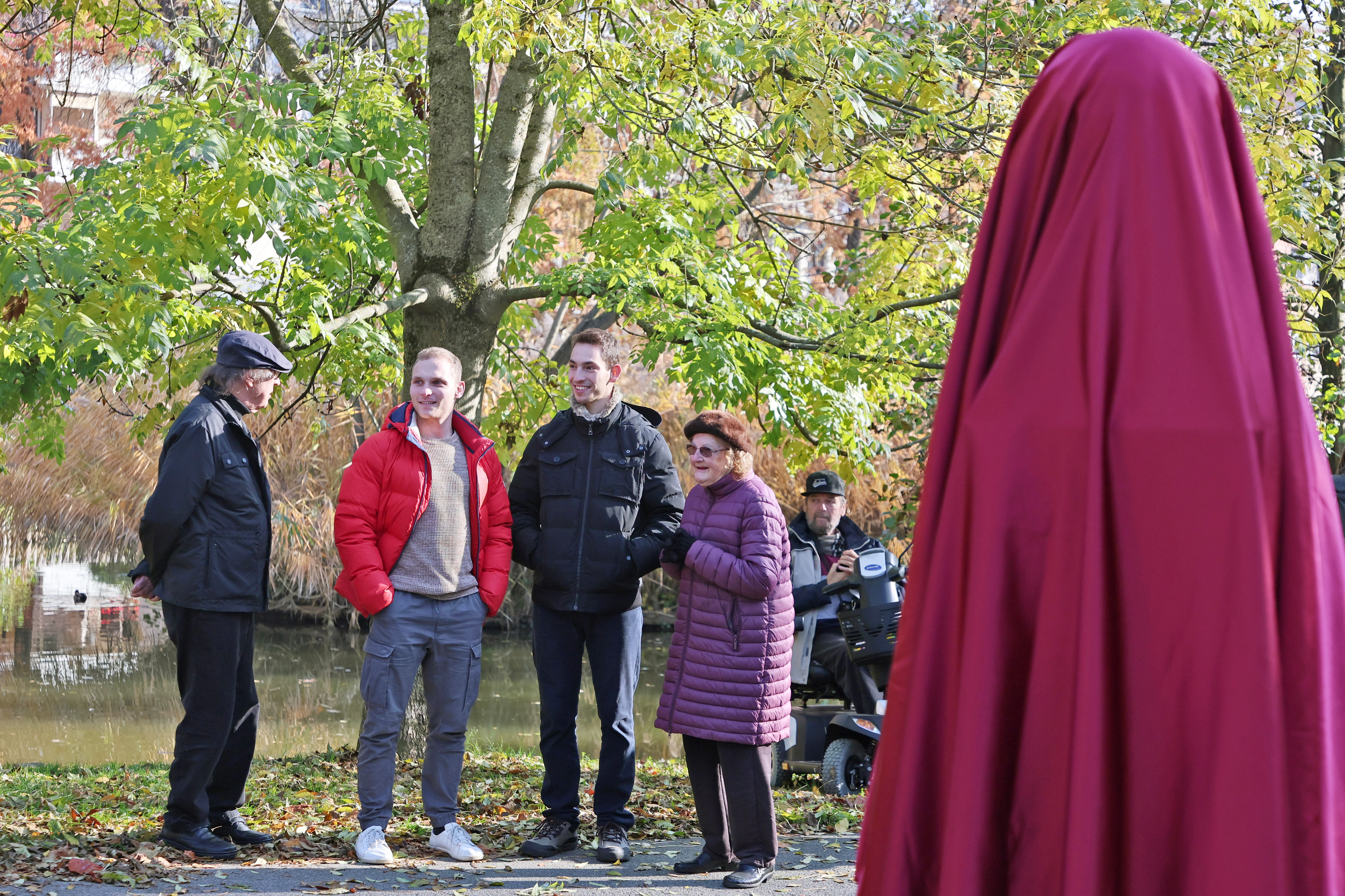 V mariborskem parku znova kip Leona Štuklja