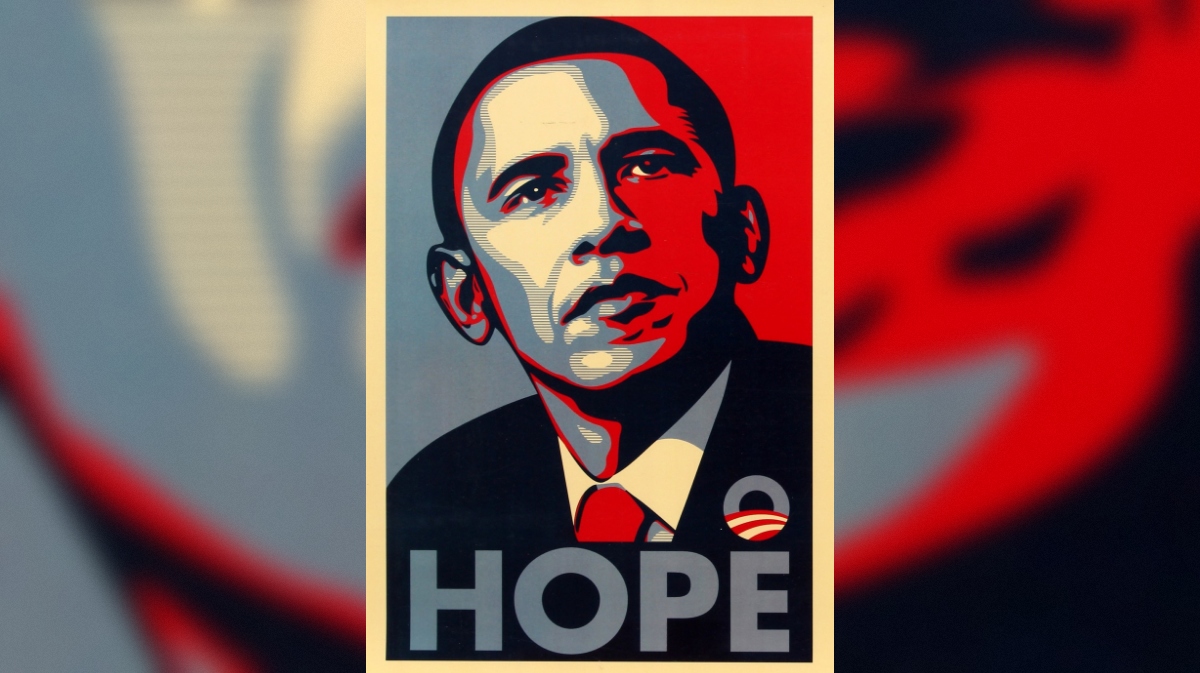 Poster iz Obamove predsedniške kampanje leta 2008