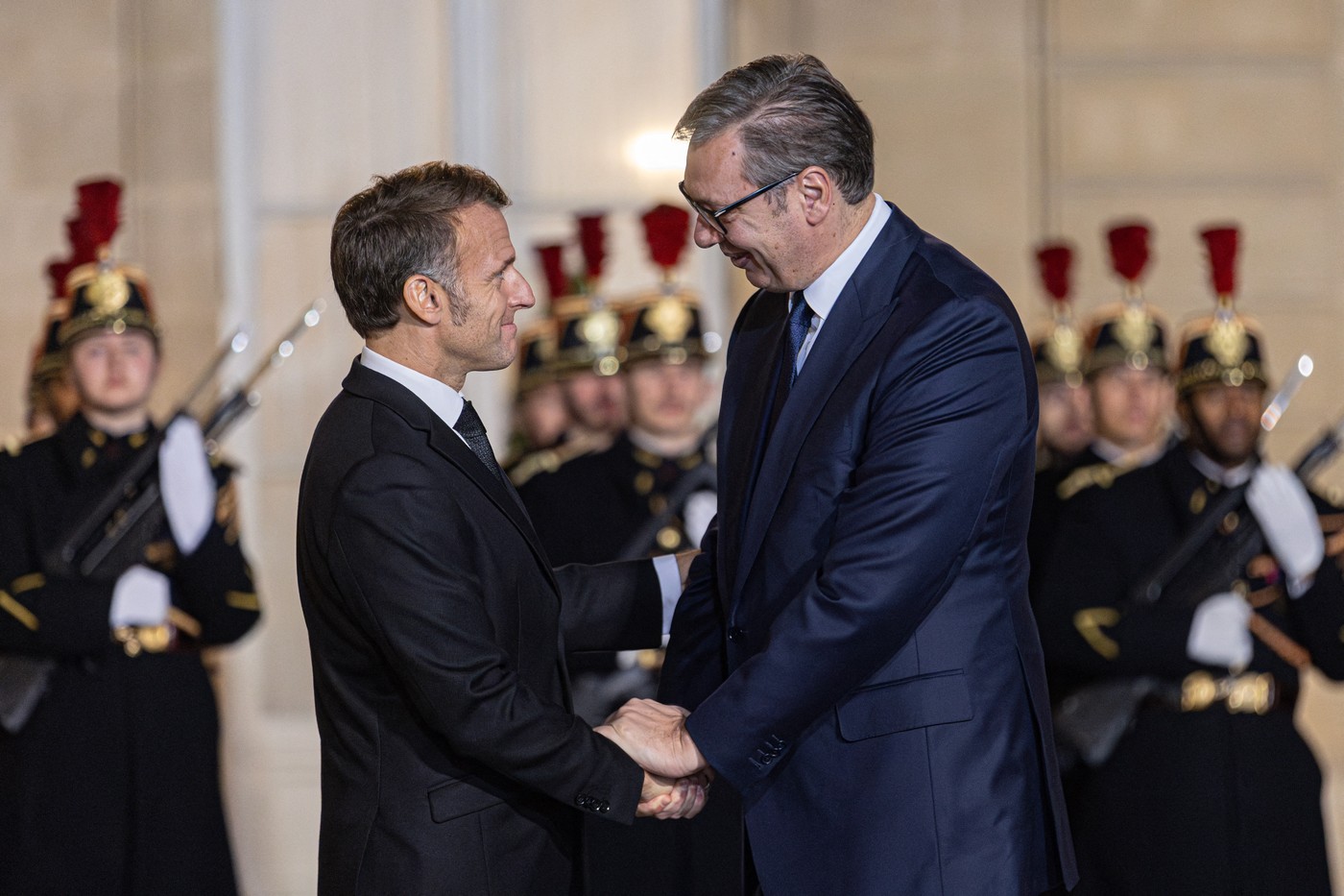 Emmanuel Macron in Aleksandar Vučić