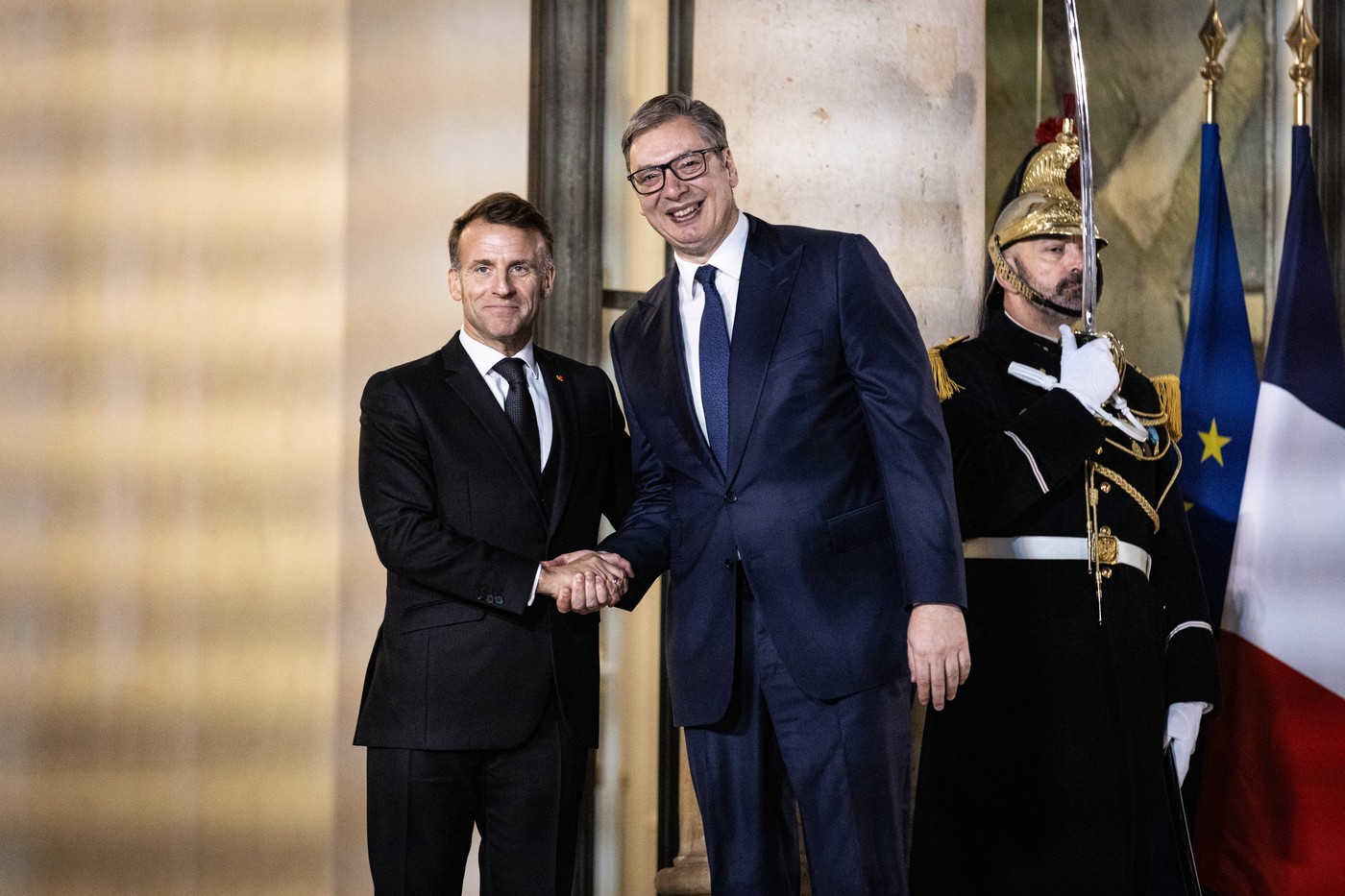 Emmanuel Macron in Aleksandar Vučić