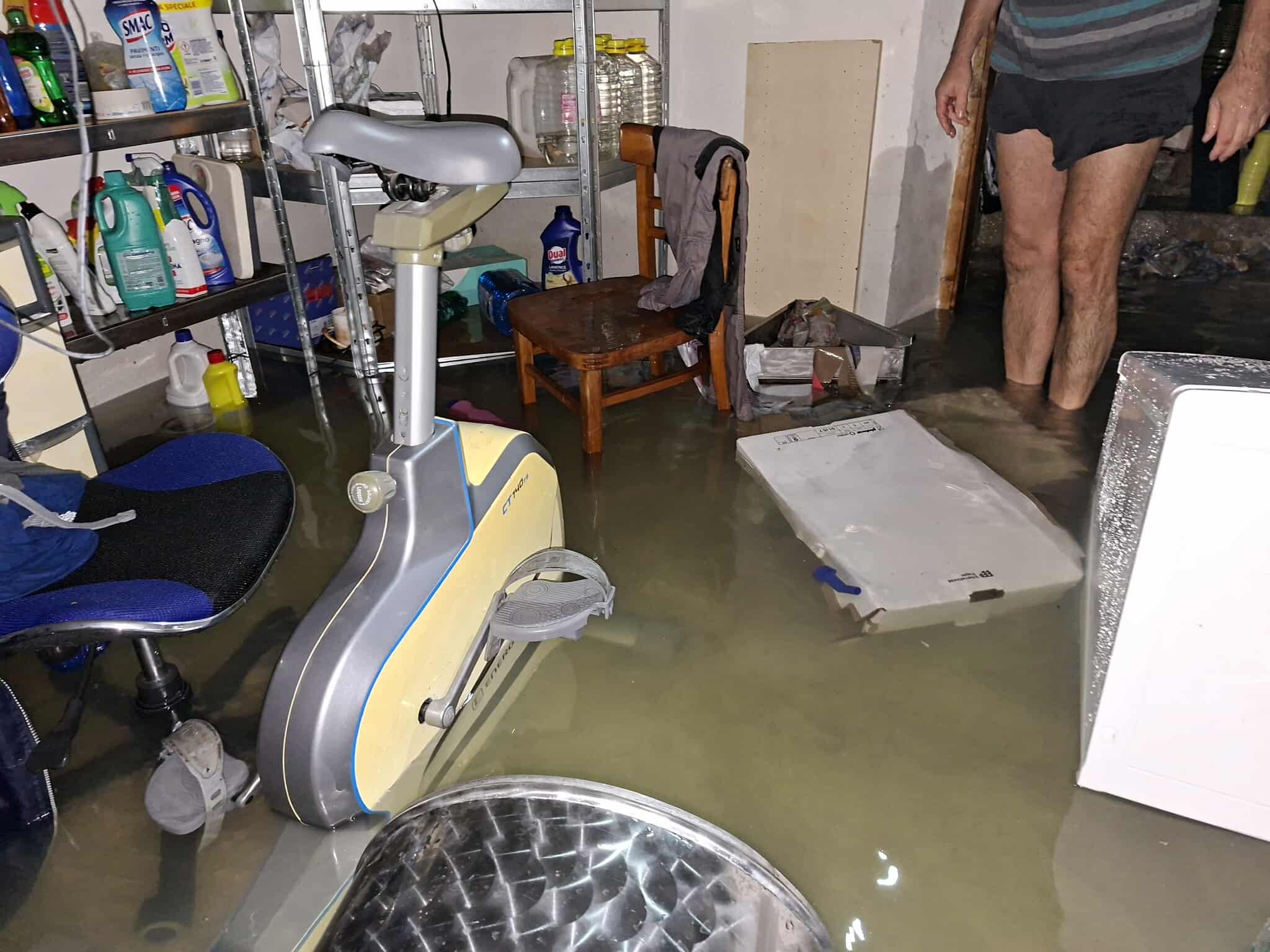 Poplave v vasi Ložice na Goriškem