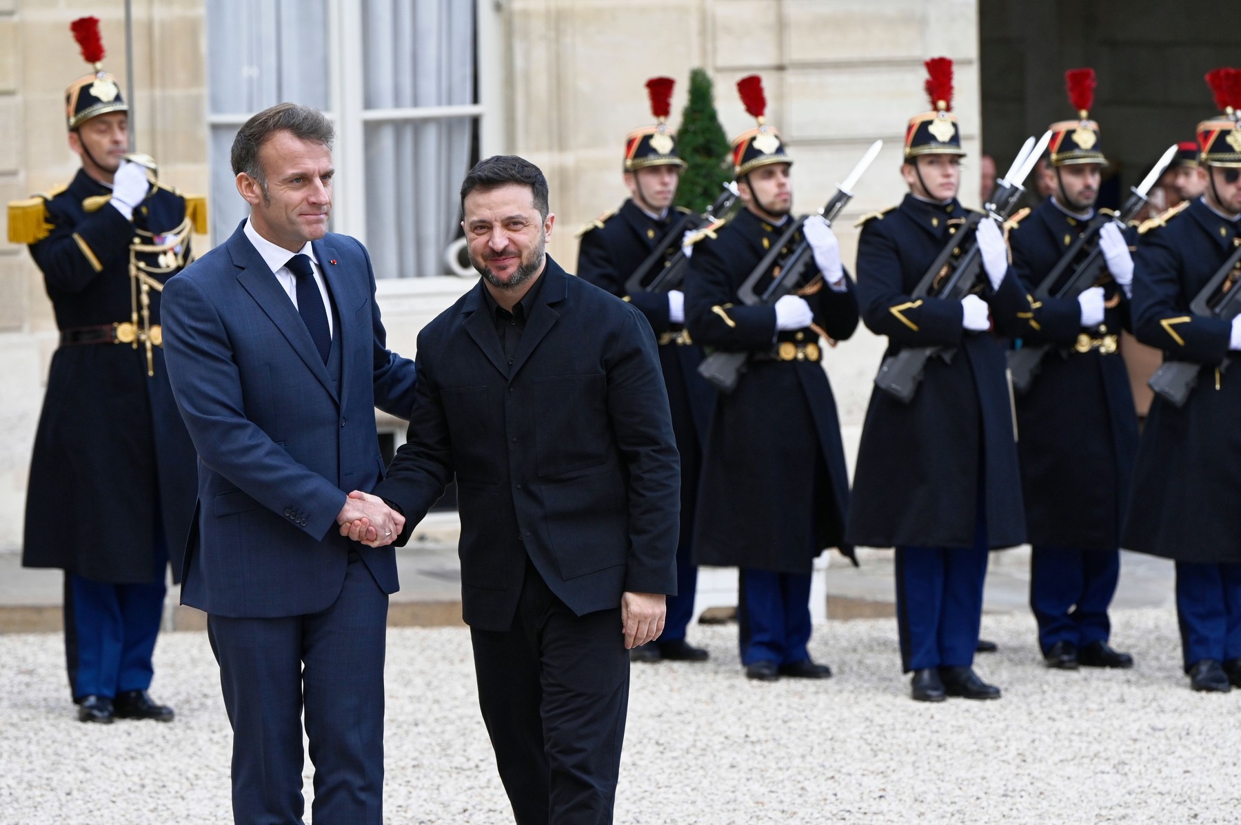 Macron in Zelenski
