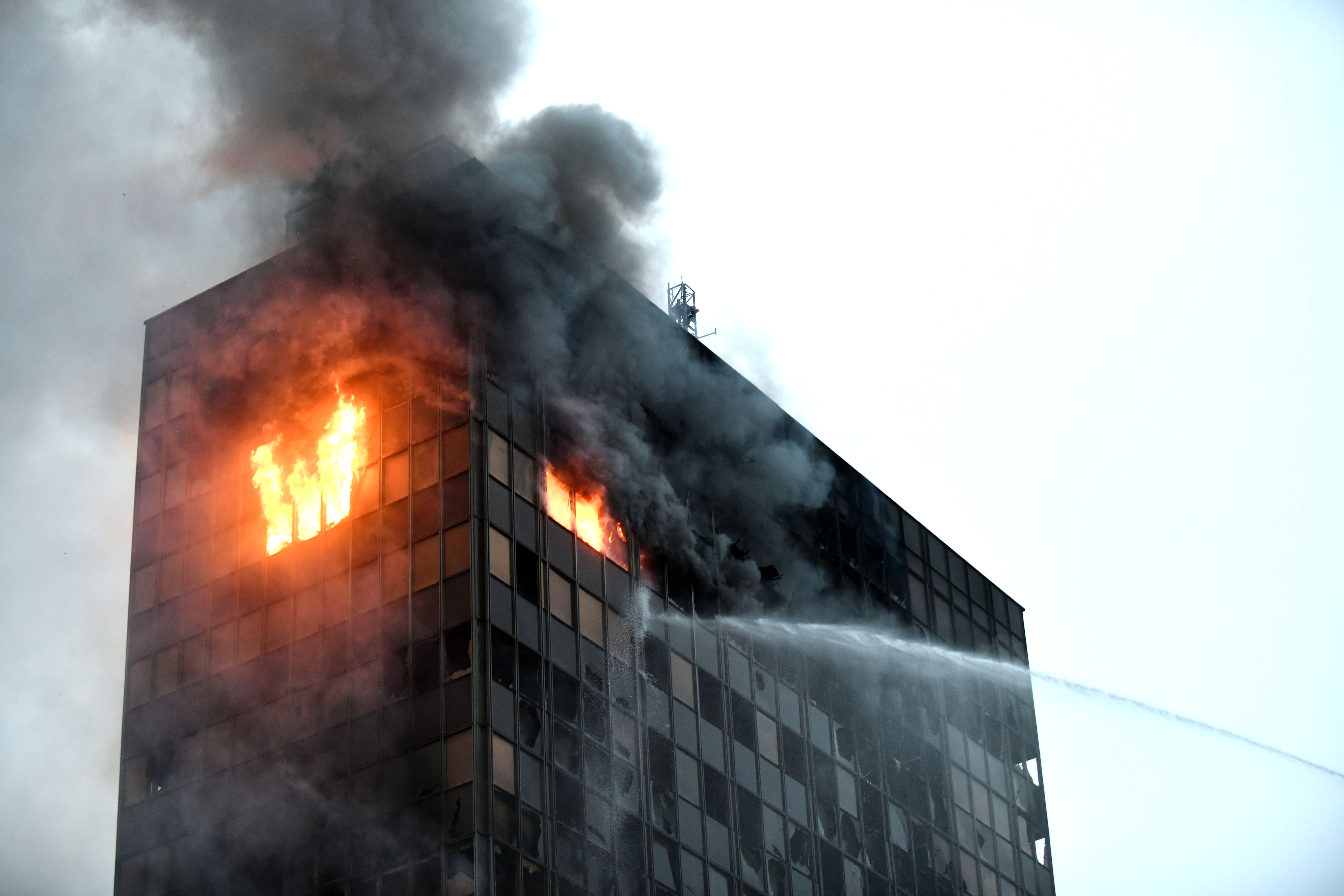 Požar v nebotičniku Vjesnik