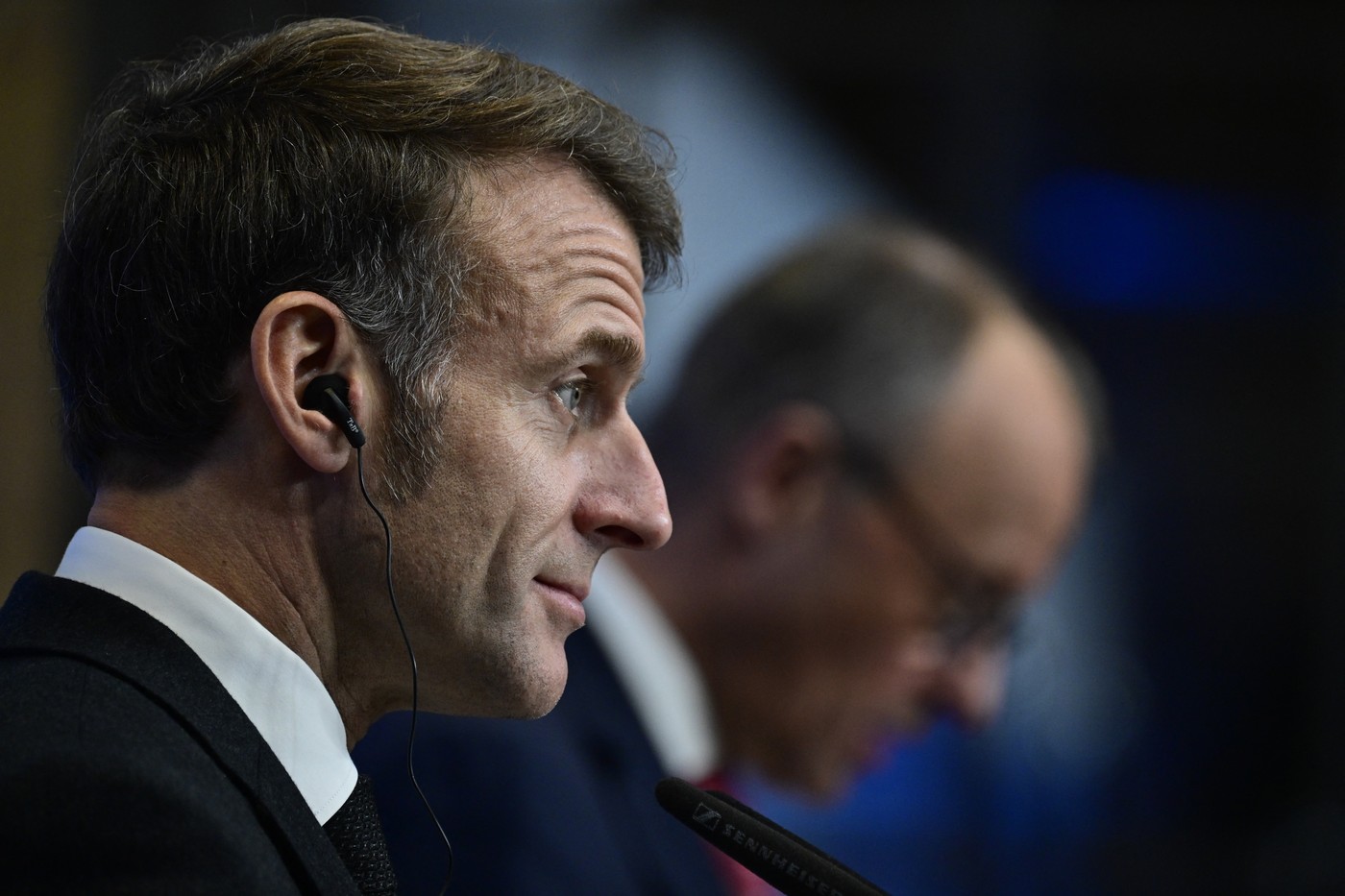 Emmanuel Macron in Friedrich Merz