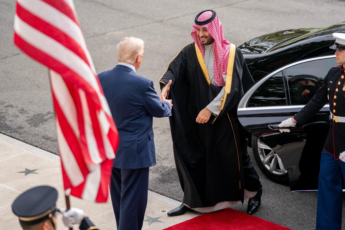 Donald Trump in Mohamad bin Salman
