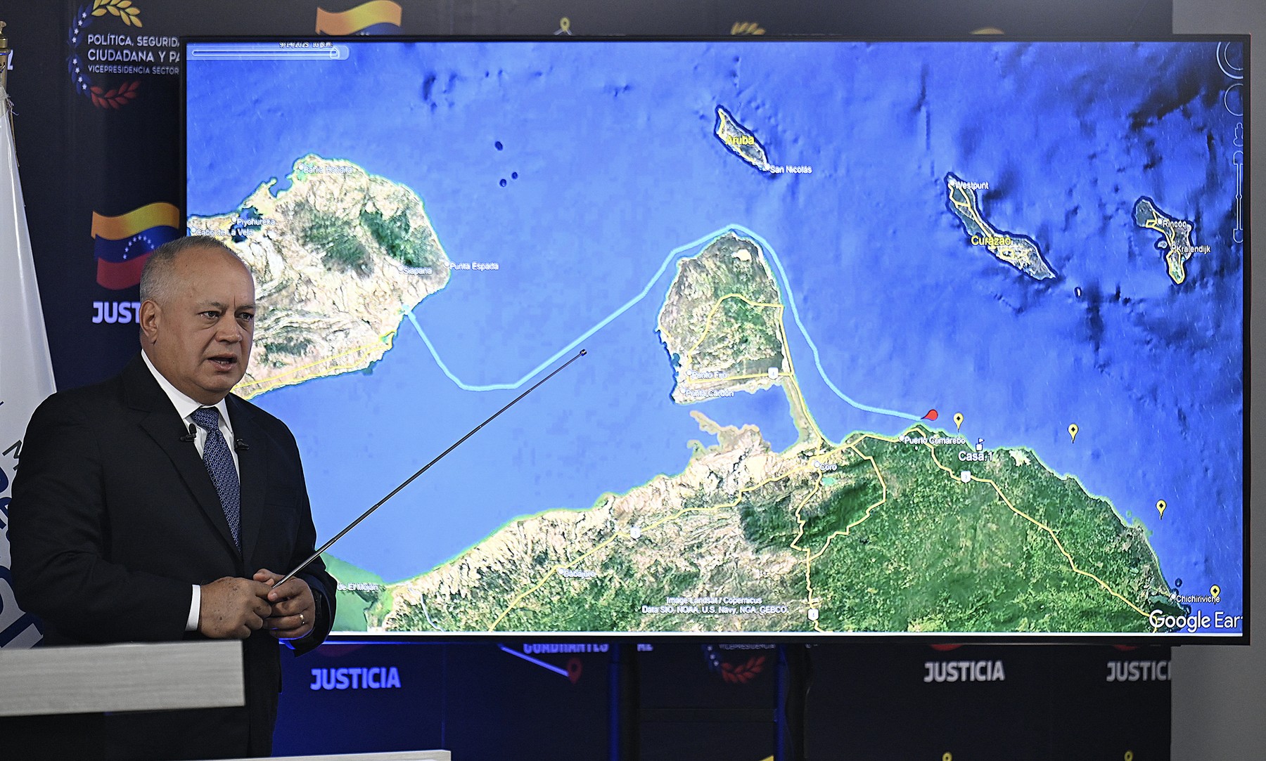 Diosdado Cabello, notranji minister, Venezuela