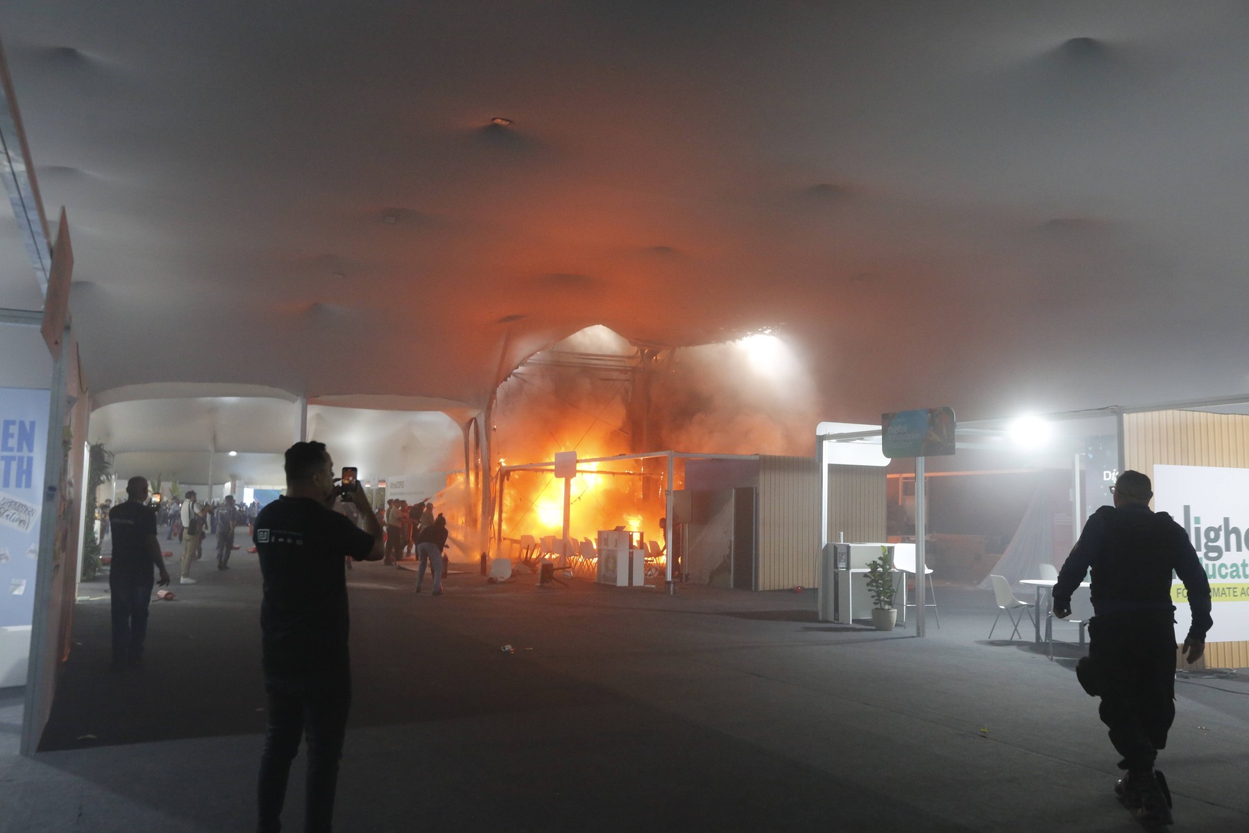 Požar na prizorišču COP30, Belem