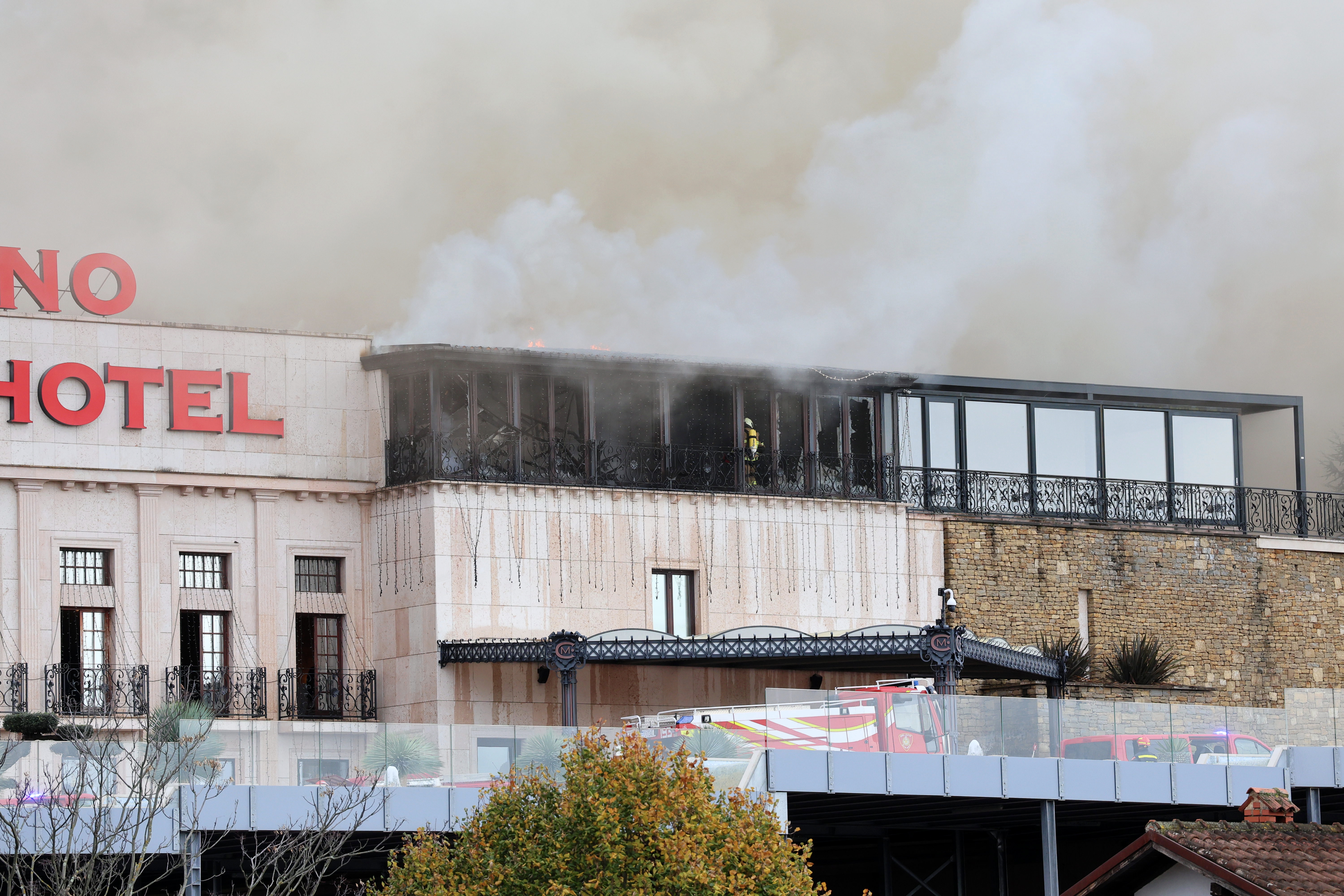 Požar v hotelu Mulino