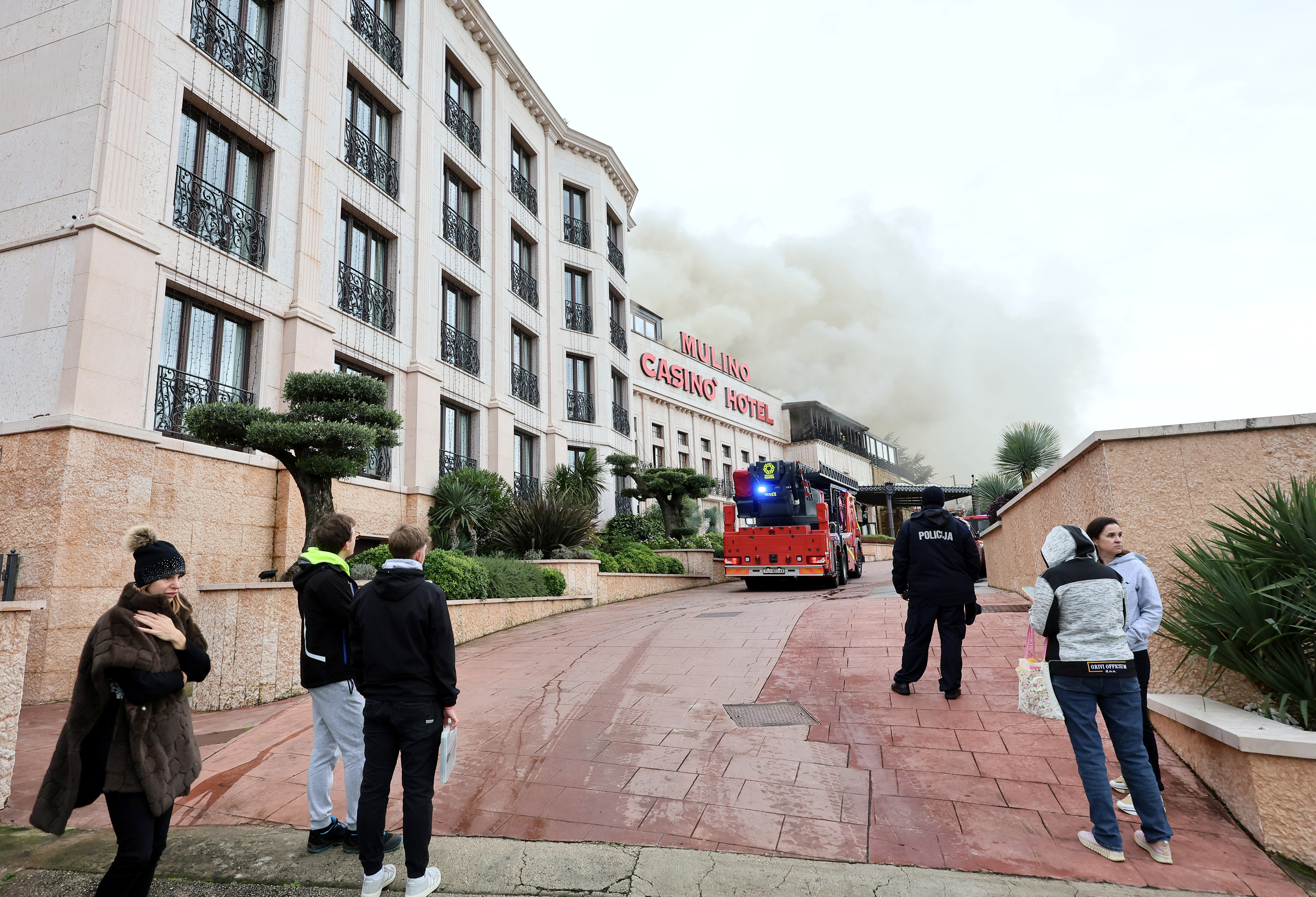 Požar v hotelu Mulino