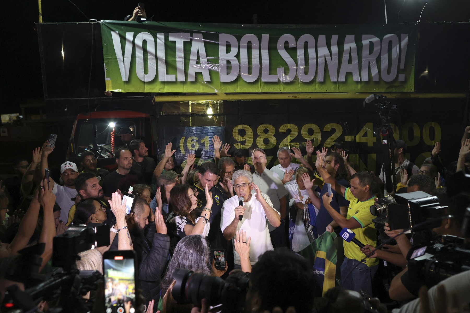 Podporniki nekdanjega brazilskega predsednika Bolsonara