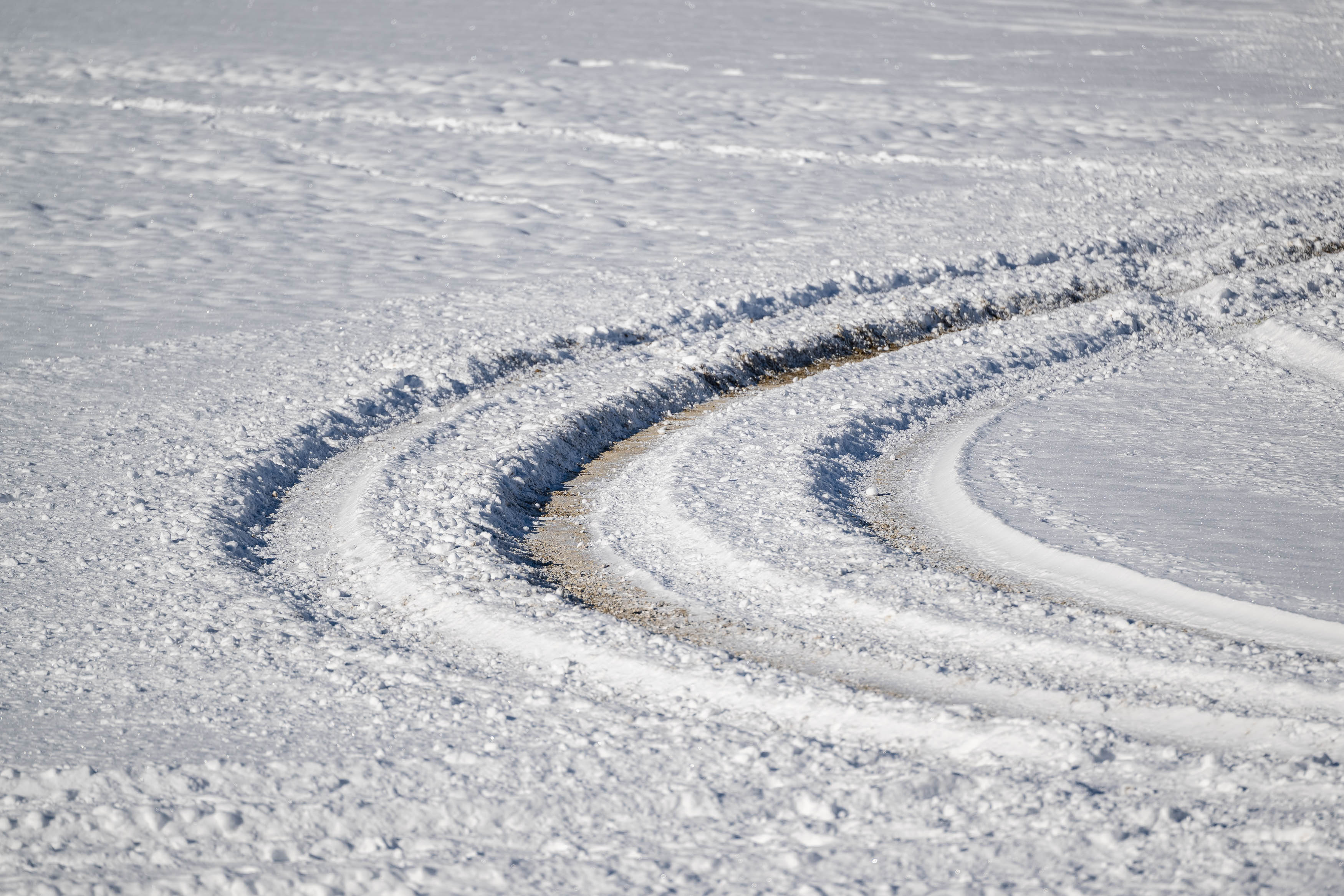 Driftanje po izteku planiške skakalnice