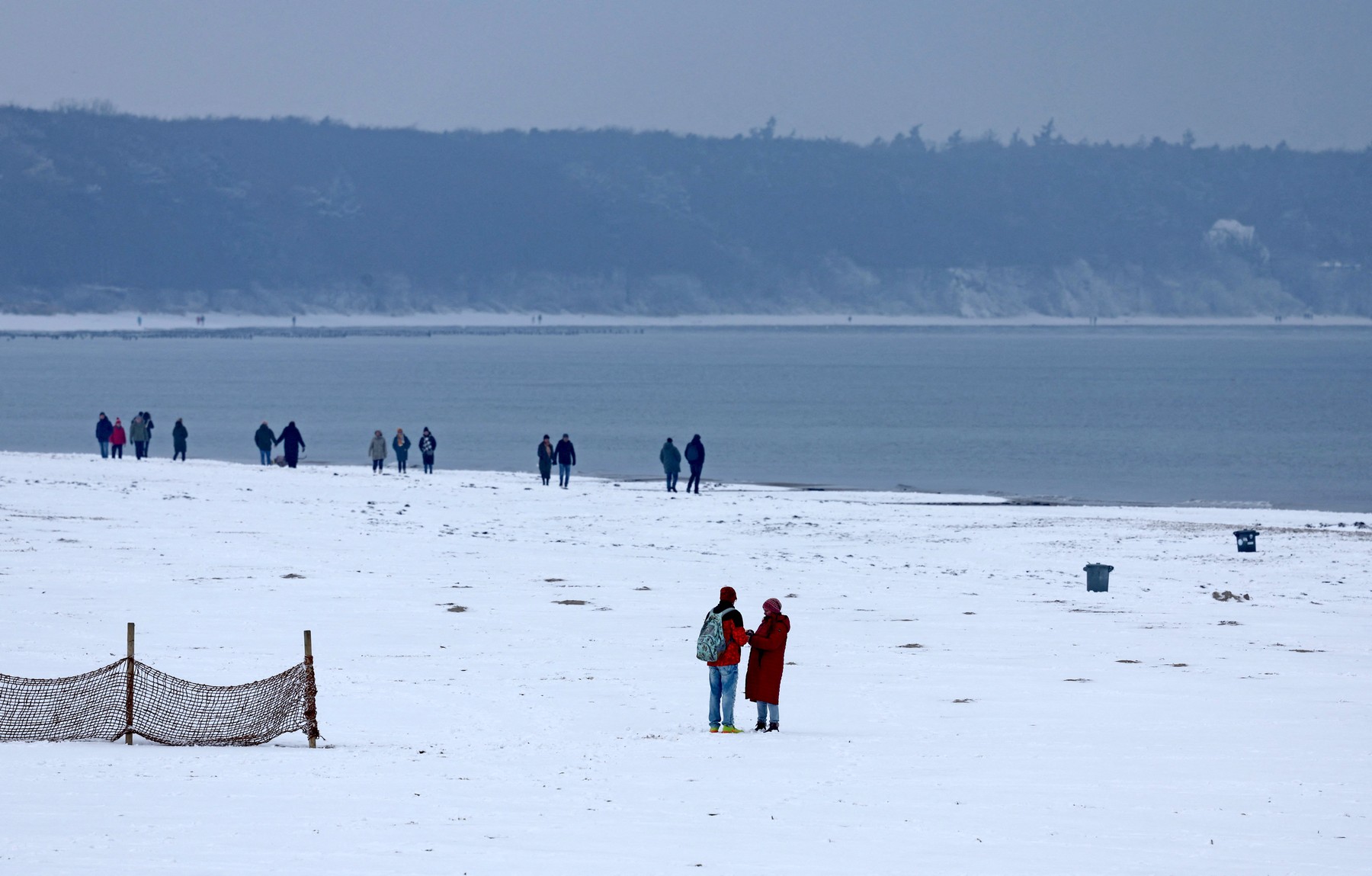 Sneg ne severu Nemčije, Baltsko morje