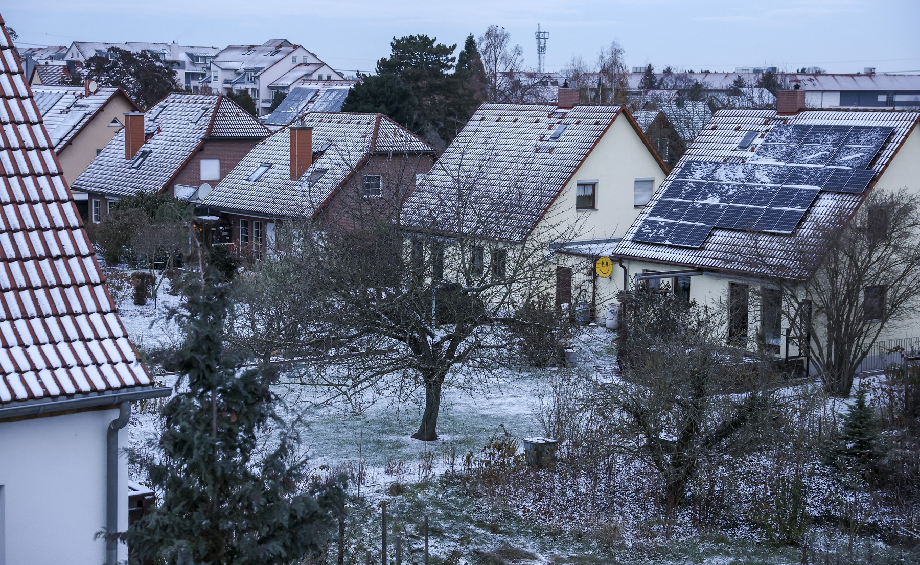 Sneg na Saškem, mesto Leipzig