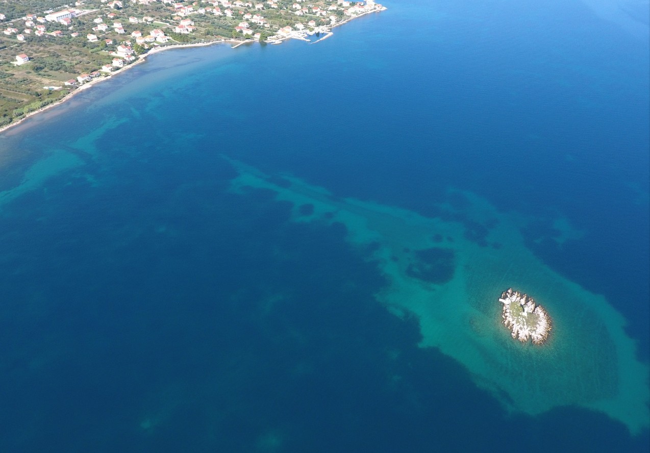 Neviđane na otoku Pašmanu in otoček Školjić, kraj odkritja neolitske podvodne strukture
