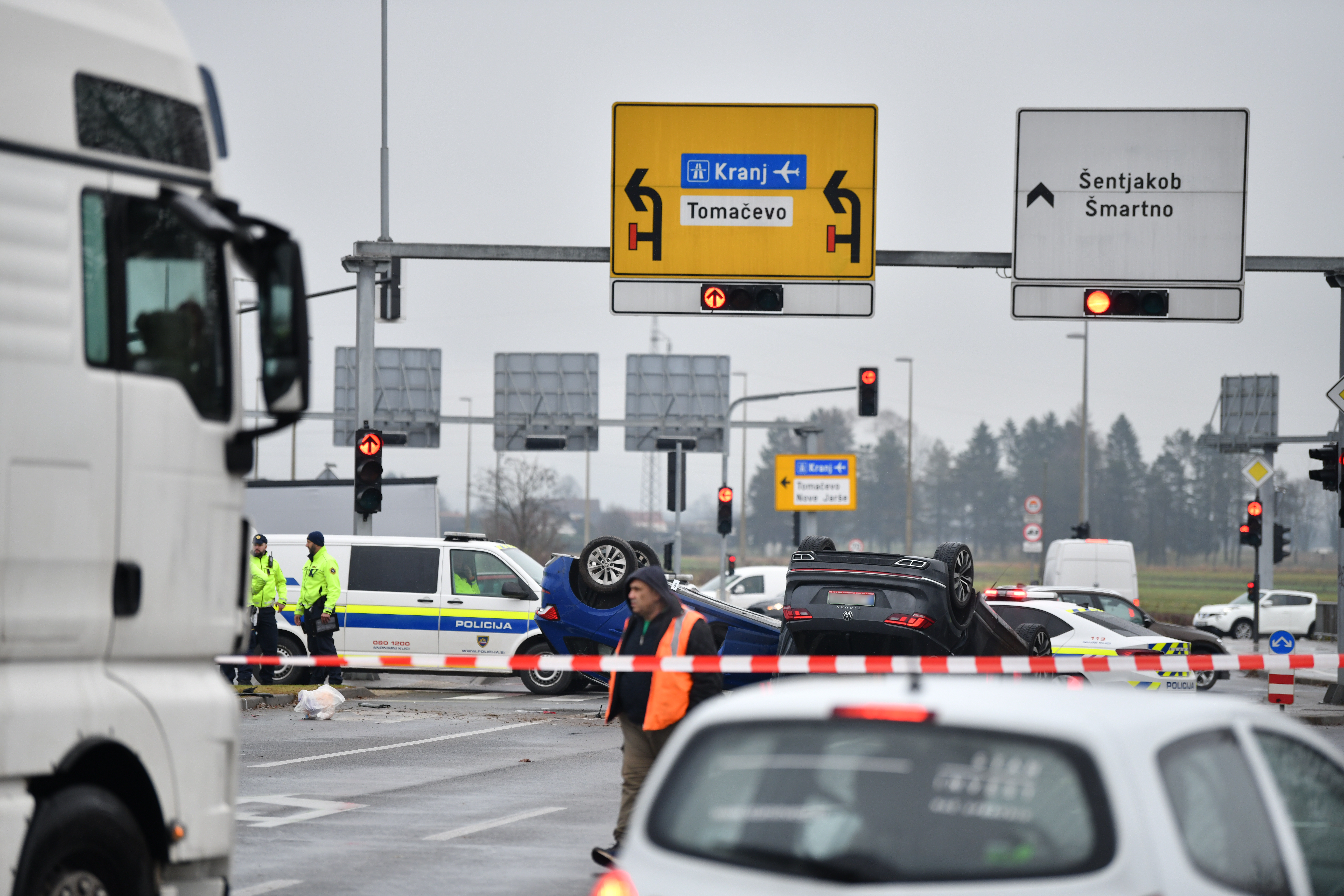 Nesreča na Šmartinski cesti, 26. 11. 2025