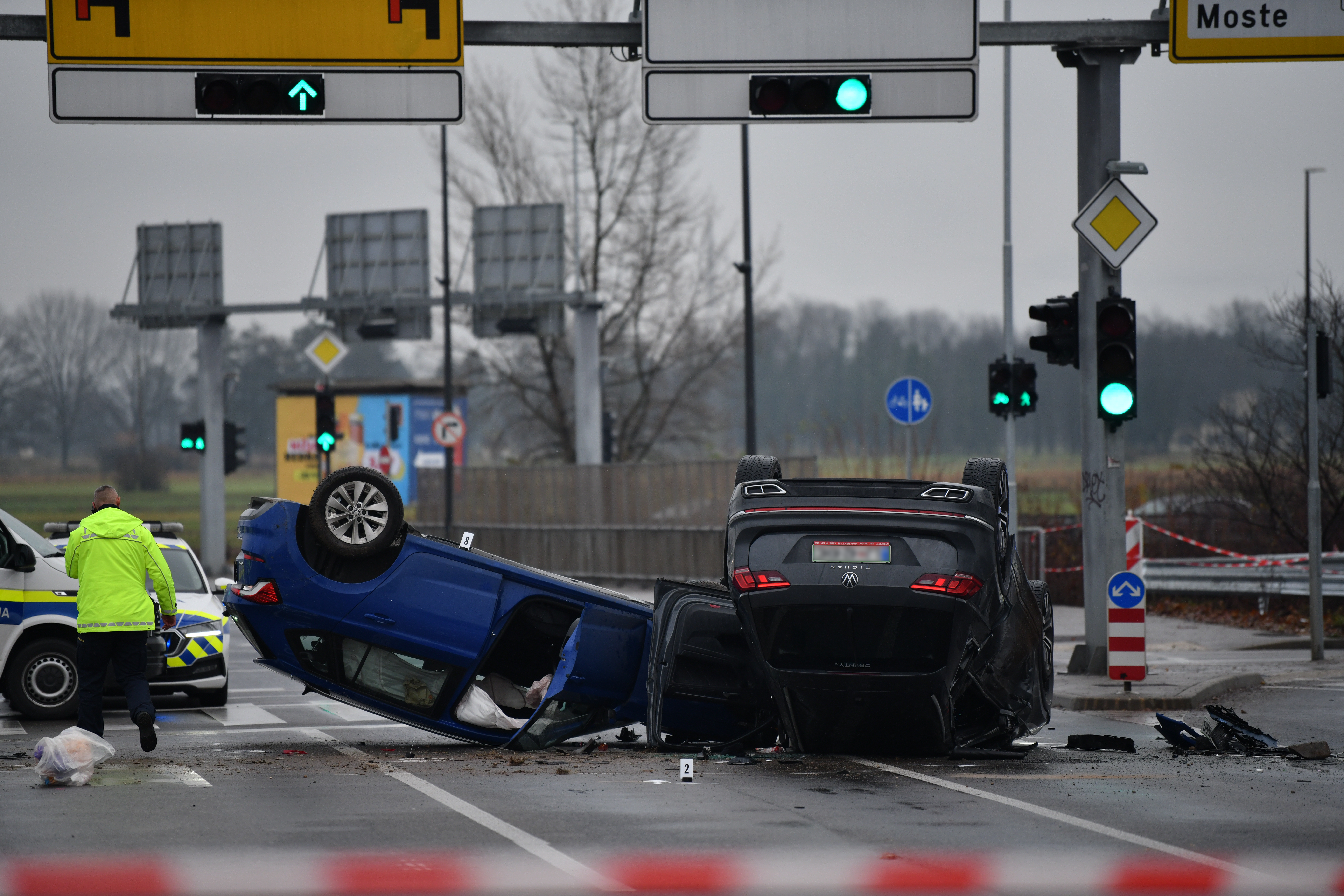 Nesreča na Šmartinski cesti, 26. 11. 2025
