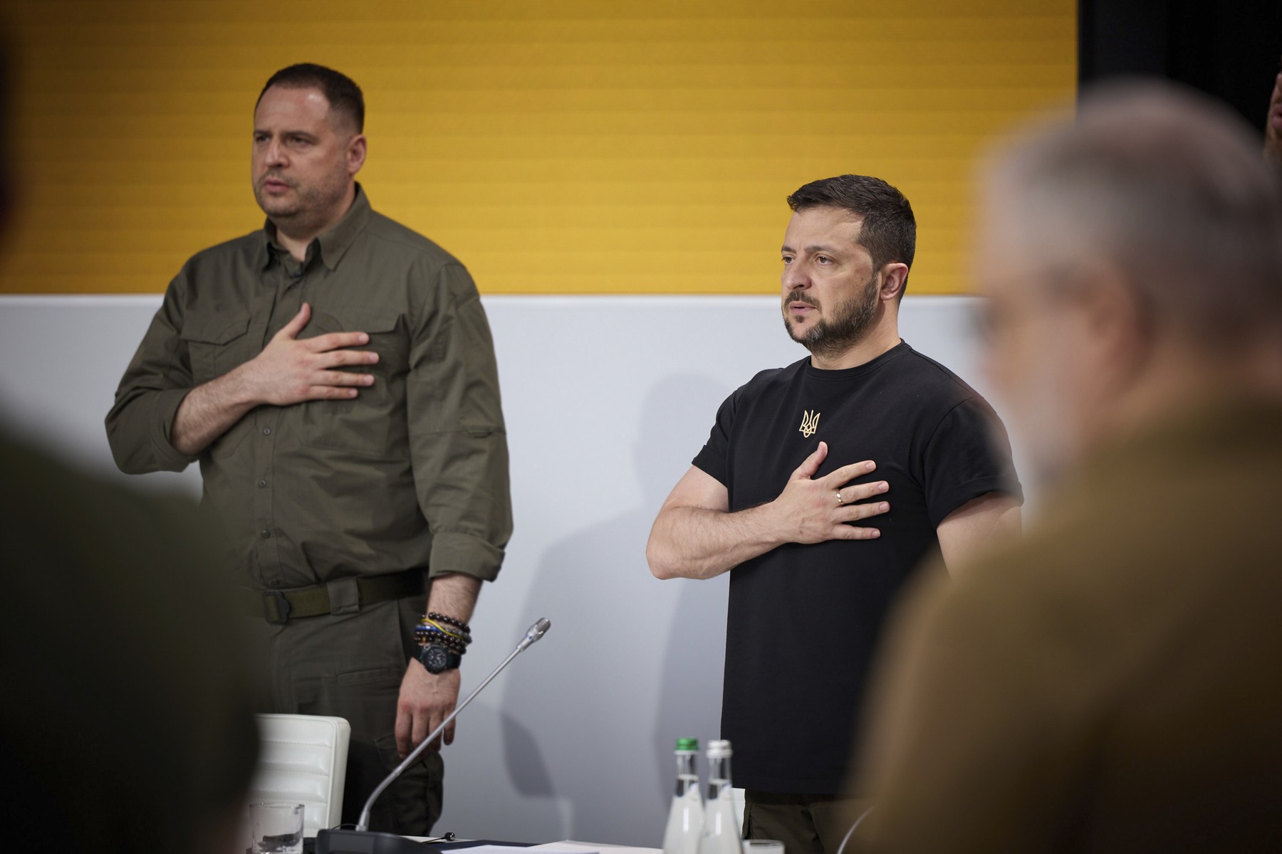 Andrij Jermak in Volodimir Zelenski