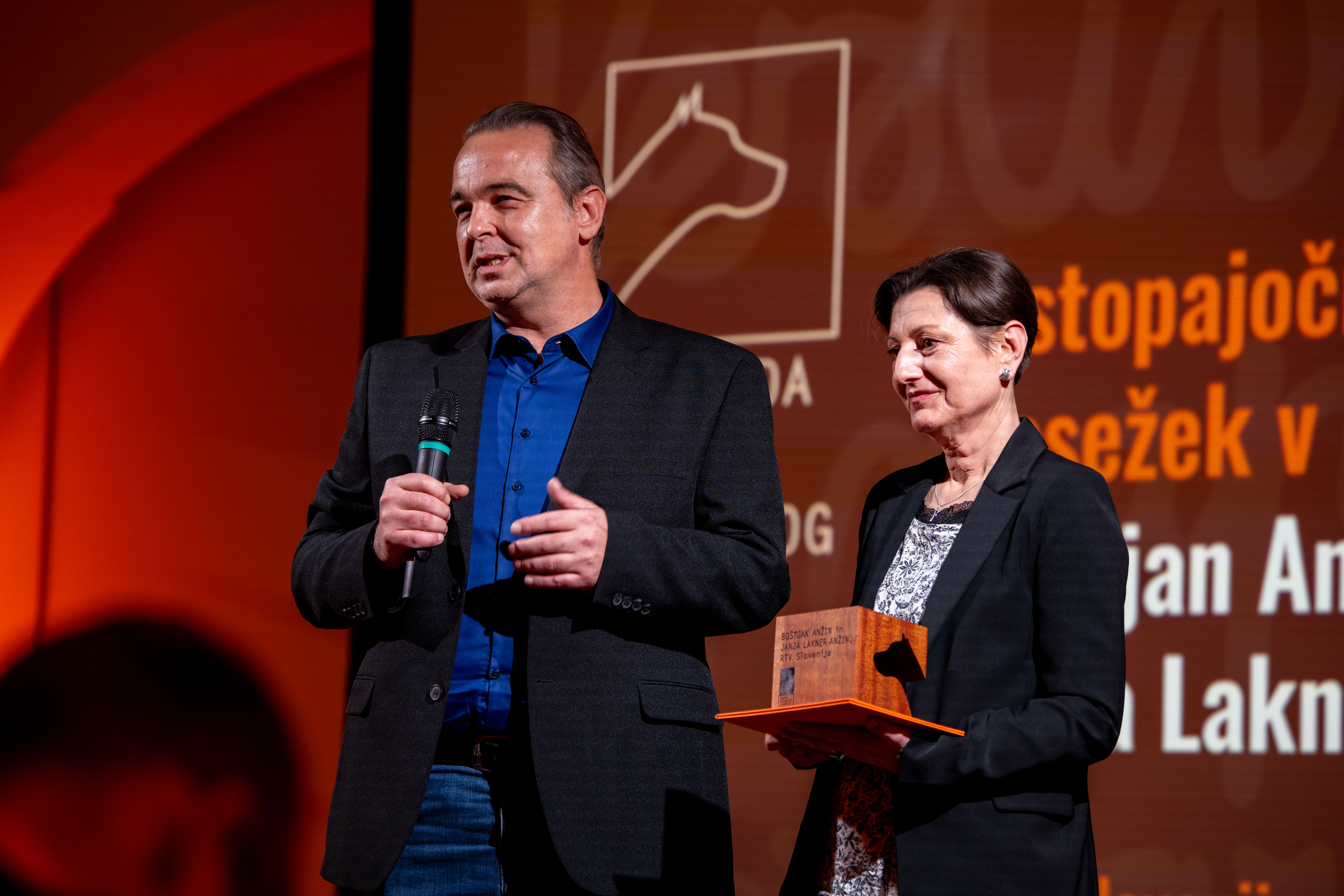 Boštjan Anžin in Janja Lakner Anžin, RTV