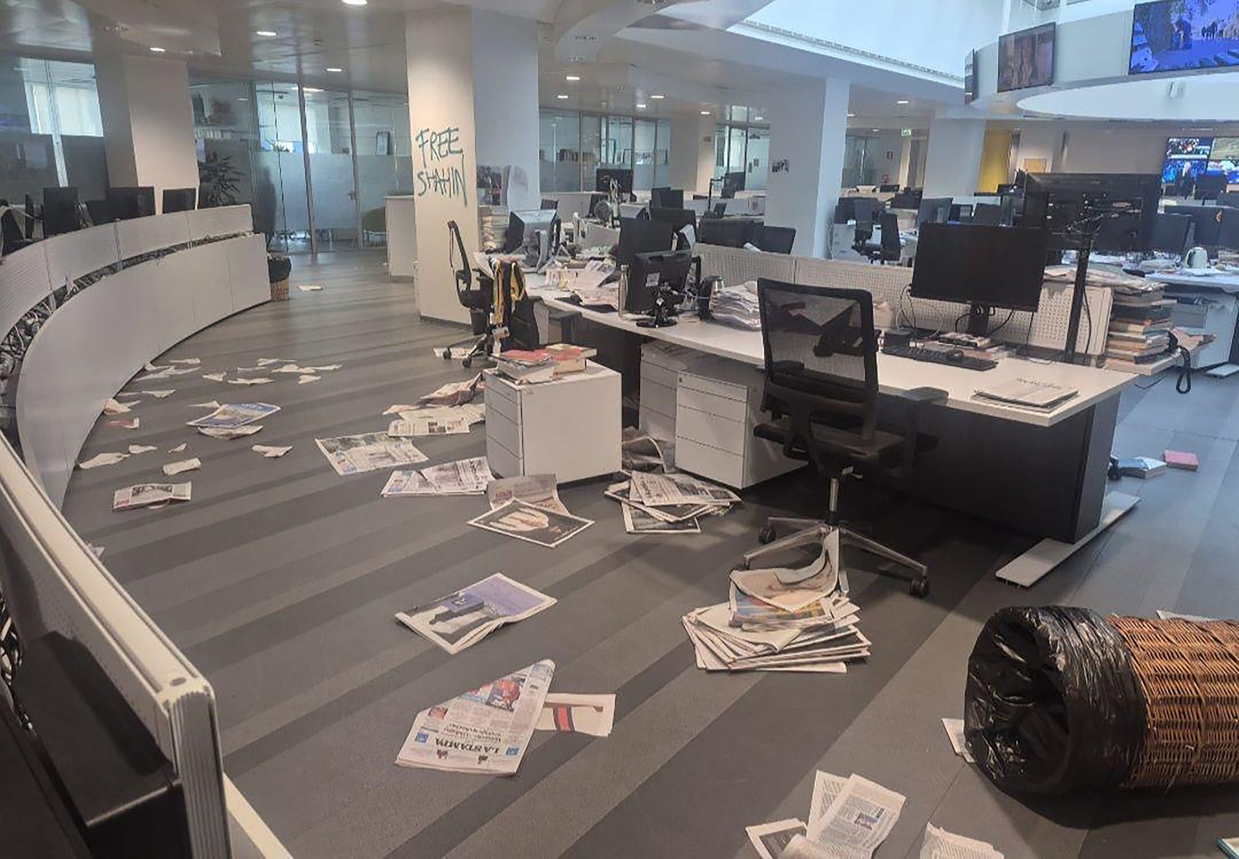 Vandalizirani prostori časnika La stampa