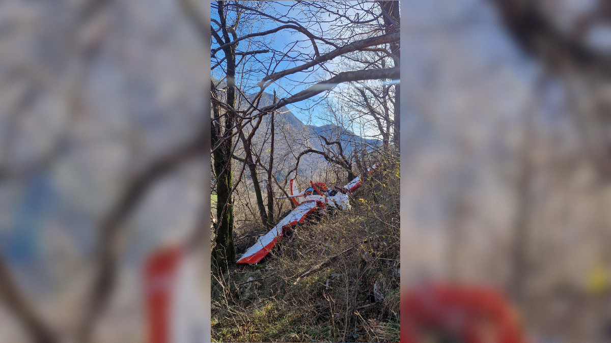 Strmoglavljeno letalo v Čepovanu