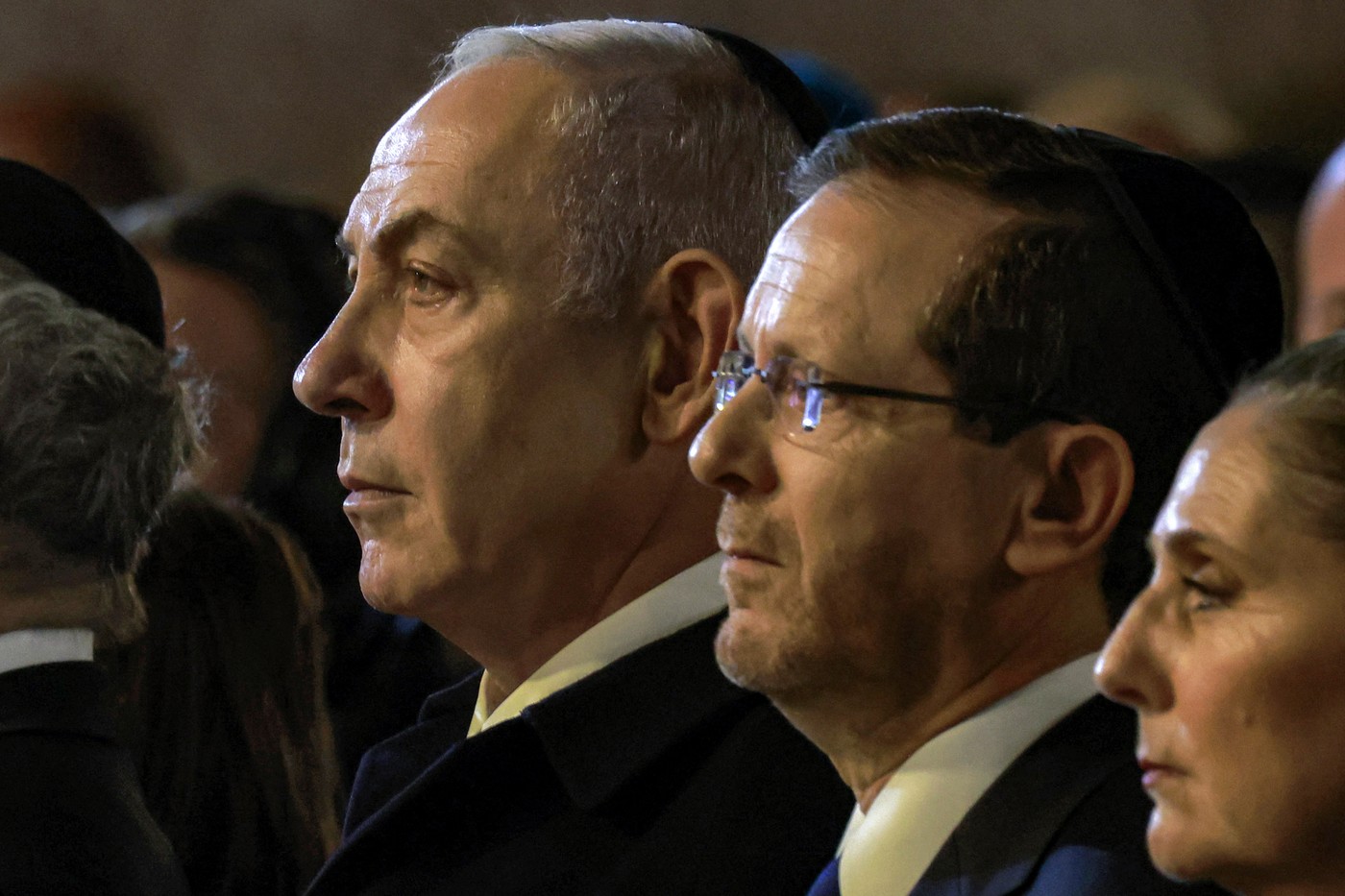 Benjamin Netanjahu in Jicak Hercog