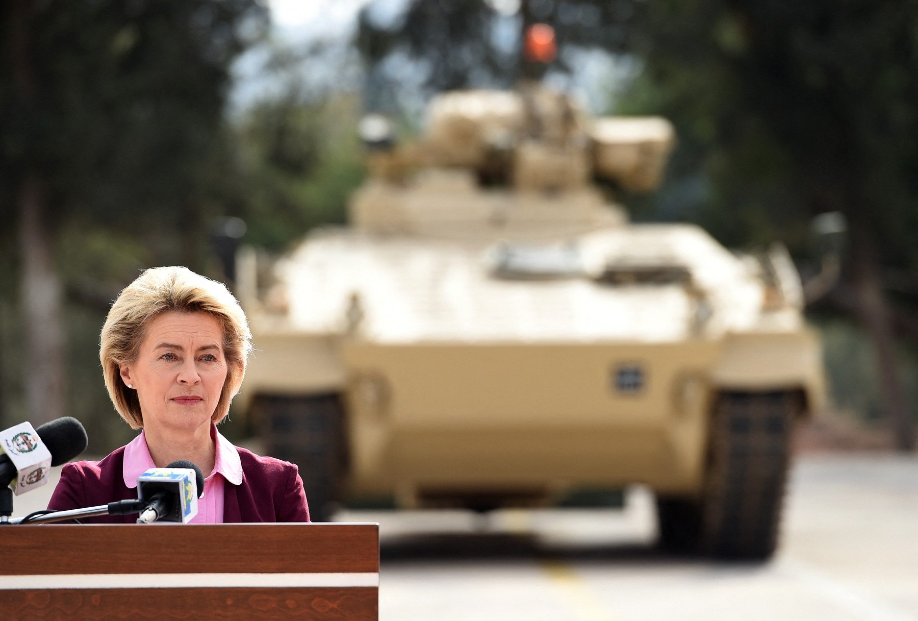 Ursula von der Leyen v Jordaniji, 2016.