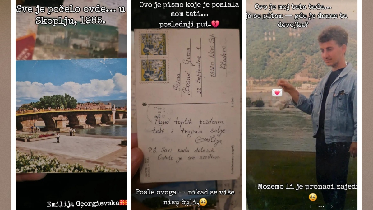 Objava na TikToku; fant iz Srbije išče očetovo prvo ljubezen iz Skopja, viralno