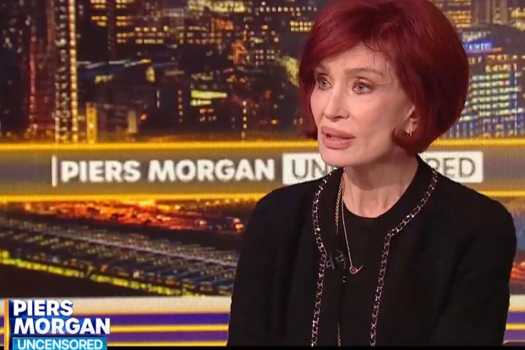 Sharon Osbourne na pogovorni oddaji Uncensored