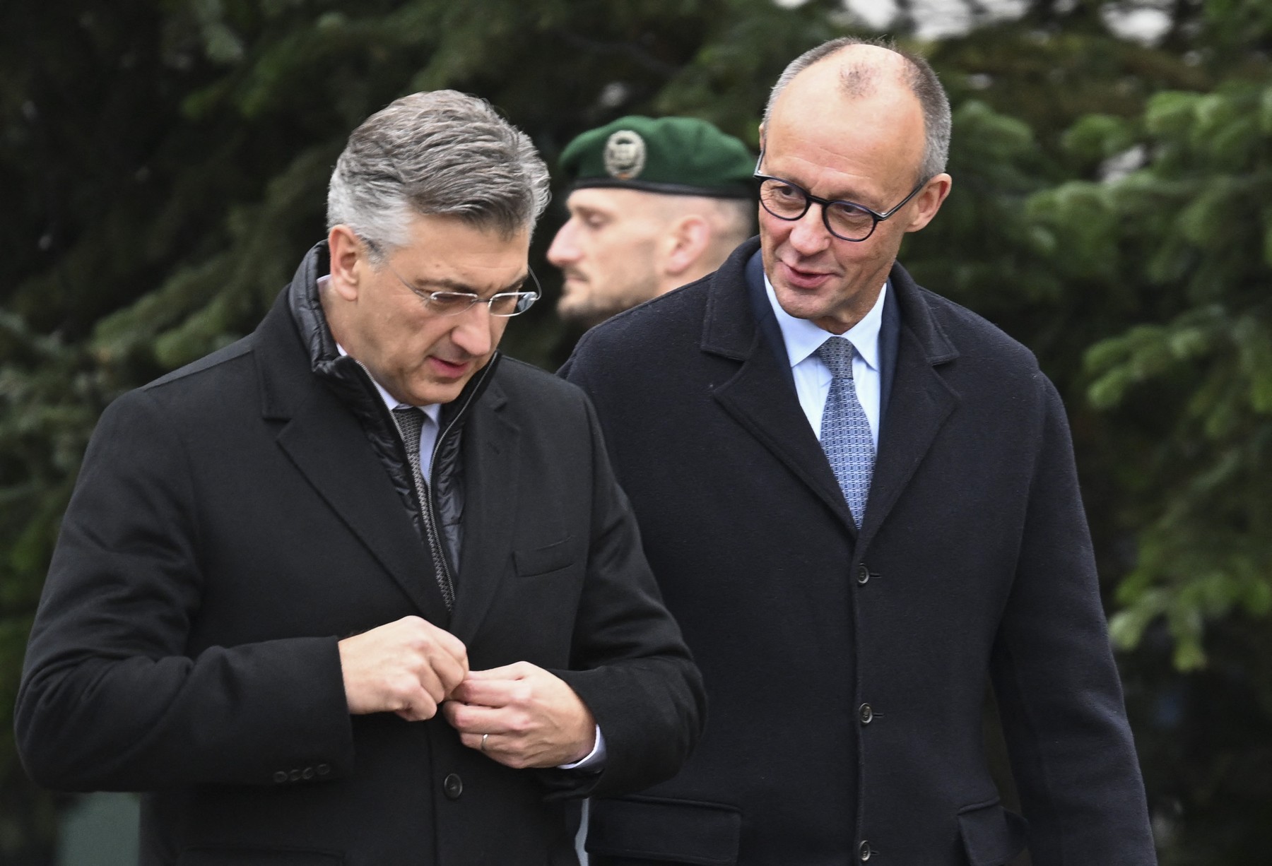 Friedrich Merz in Andrej Plenković