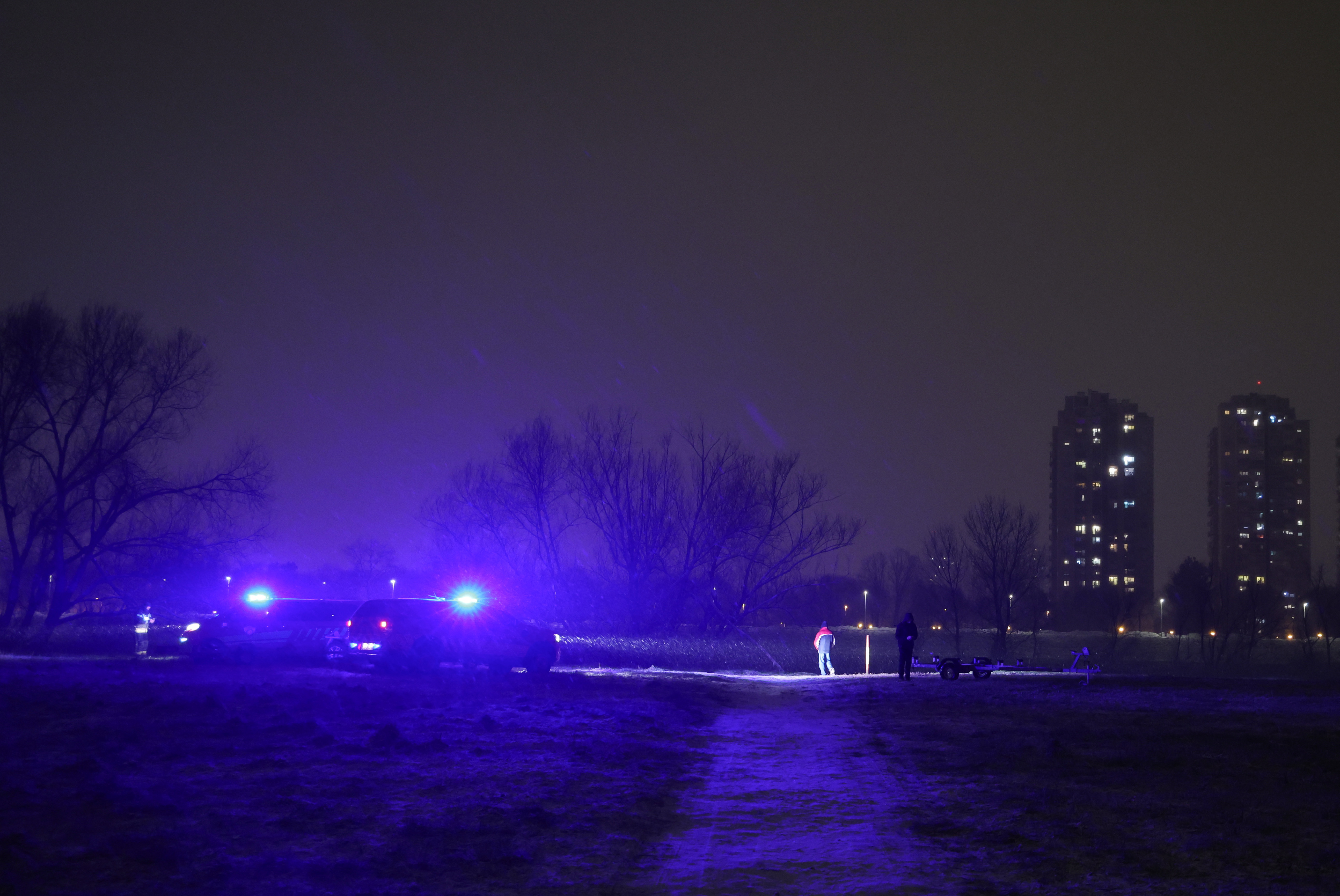 Reševalna akcija v Savi na Hrvaškem januar 2025